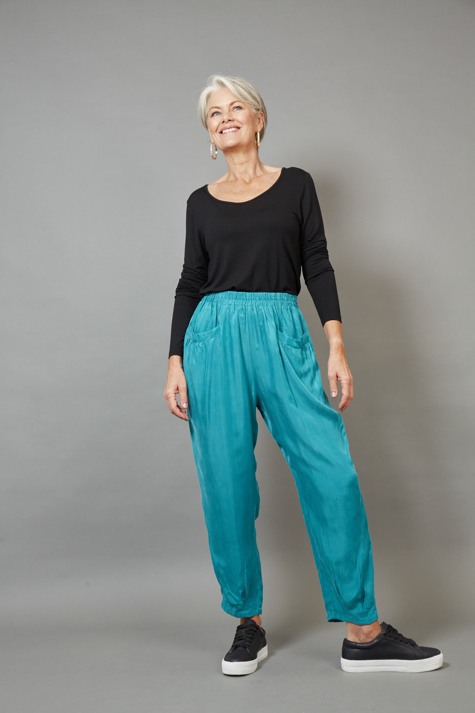 Vienetta Relaxed Pant - Teal