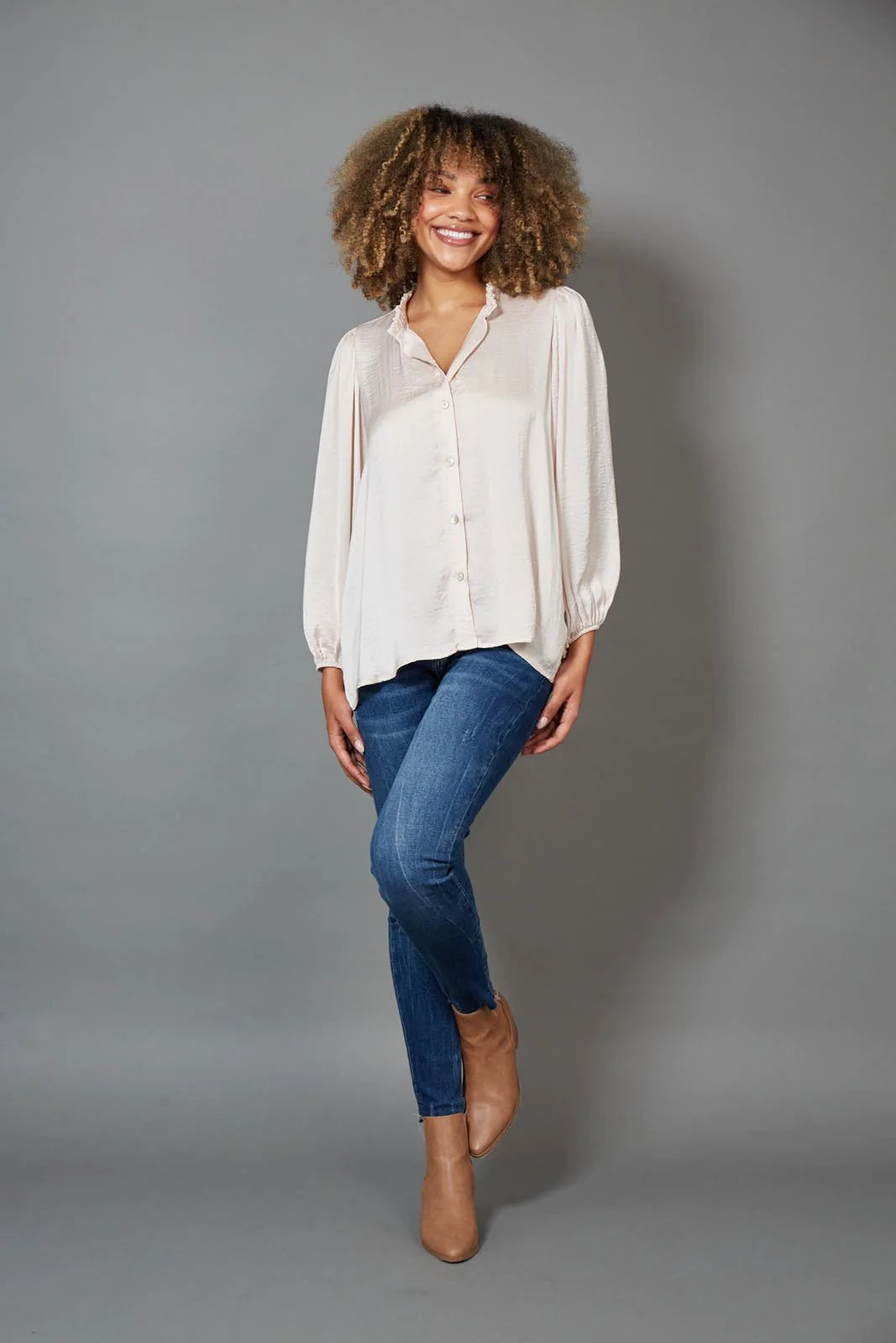 Winona Blouse - Pearl