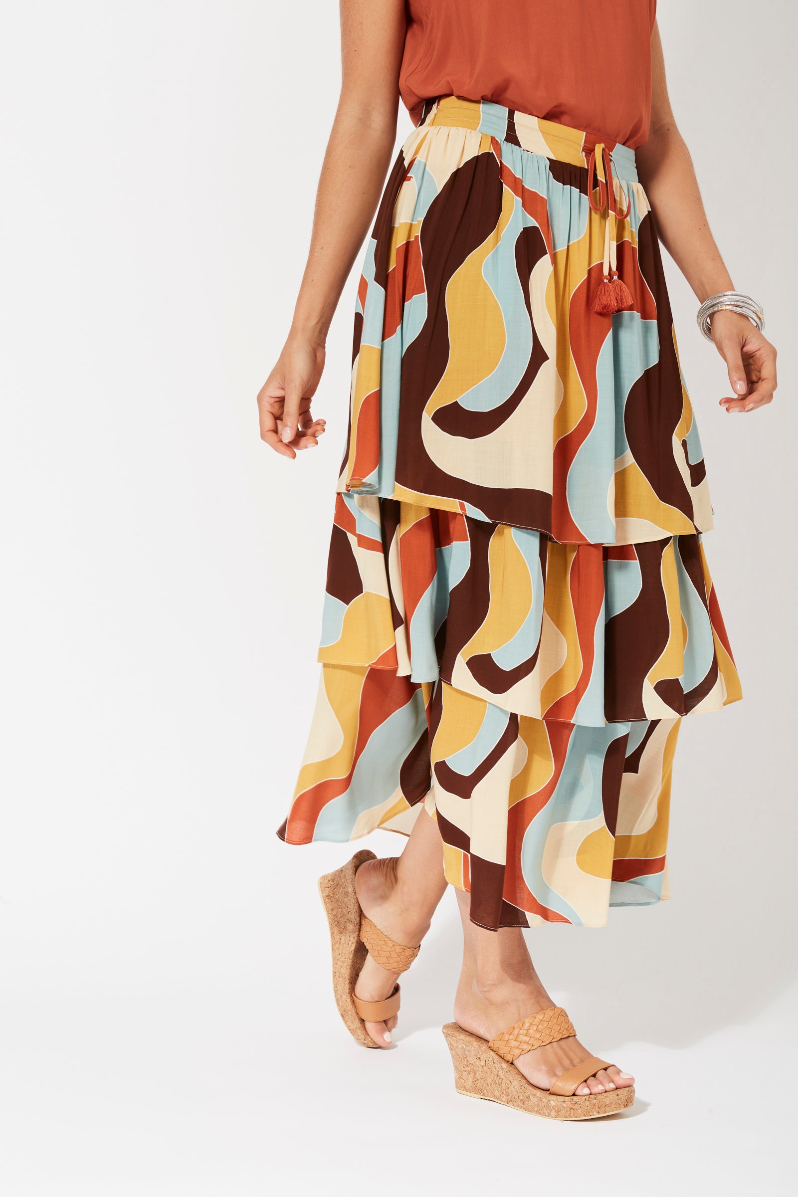 Saba Tiered Skirt - Pucci