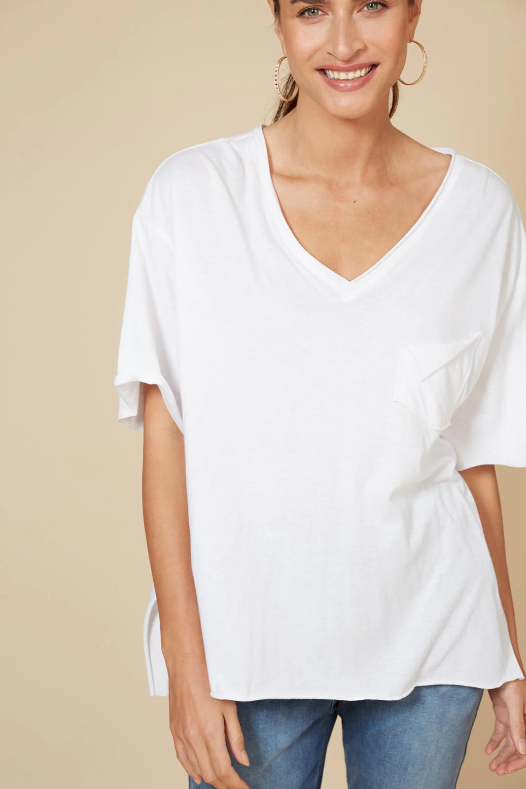 Studio Pocket Tshirt - Salt