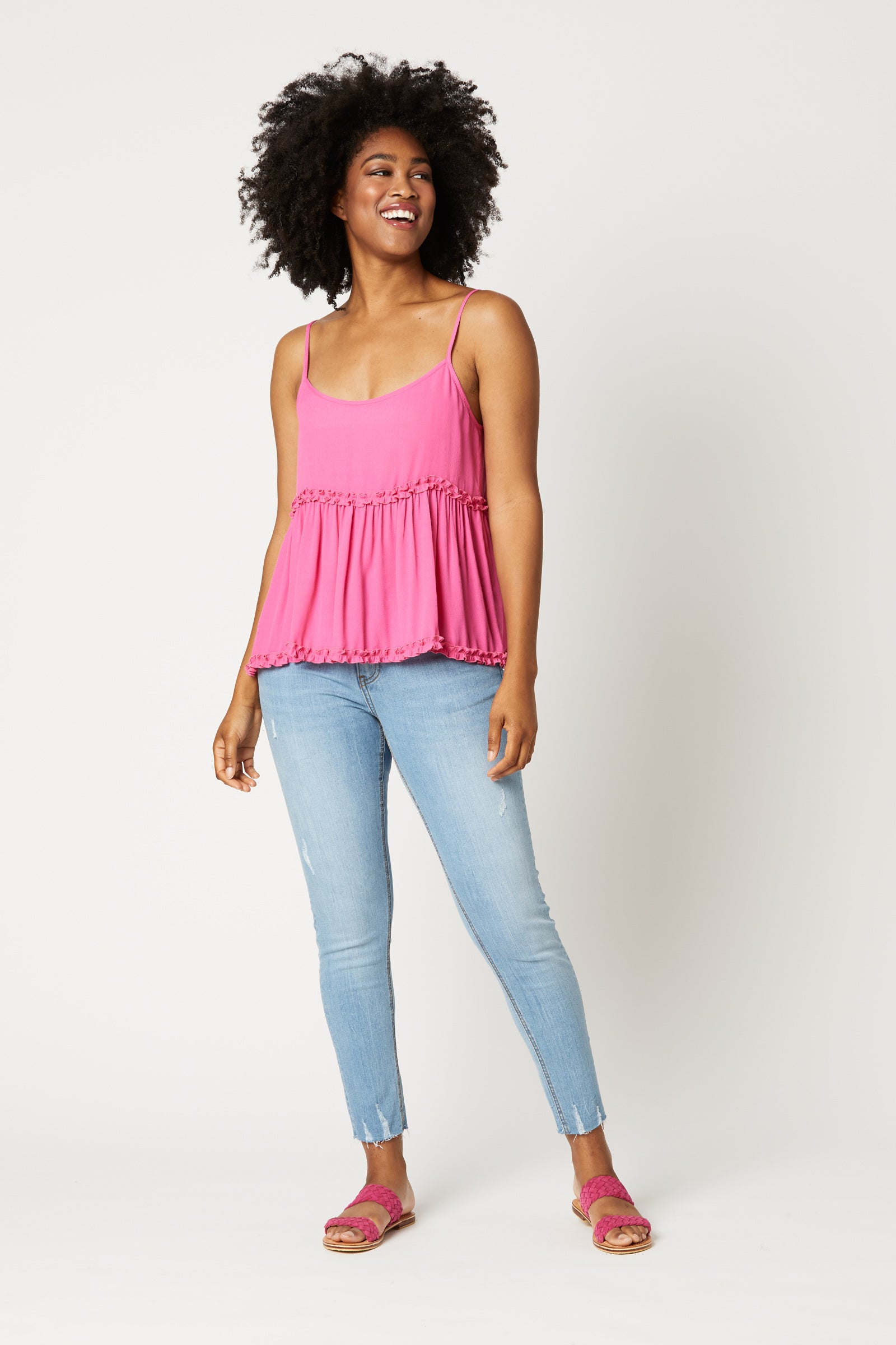 Wilder Tank - Flamingo - eb&ive Clothing - Top Strappy