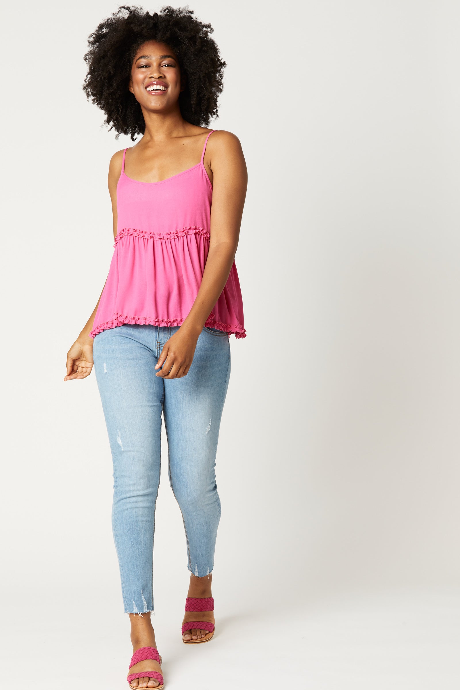 Wilder Tank - Flamingo - eb&ive Clothing - Top Strappy