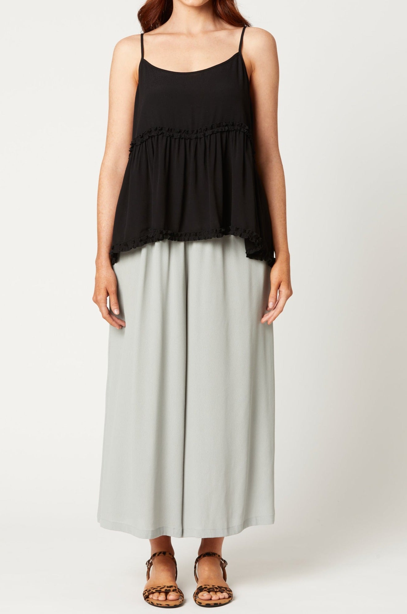 Wilder Tank - Ebony - eb&ive Clothing - Top Strappy