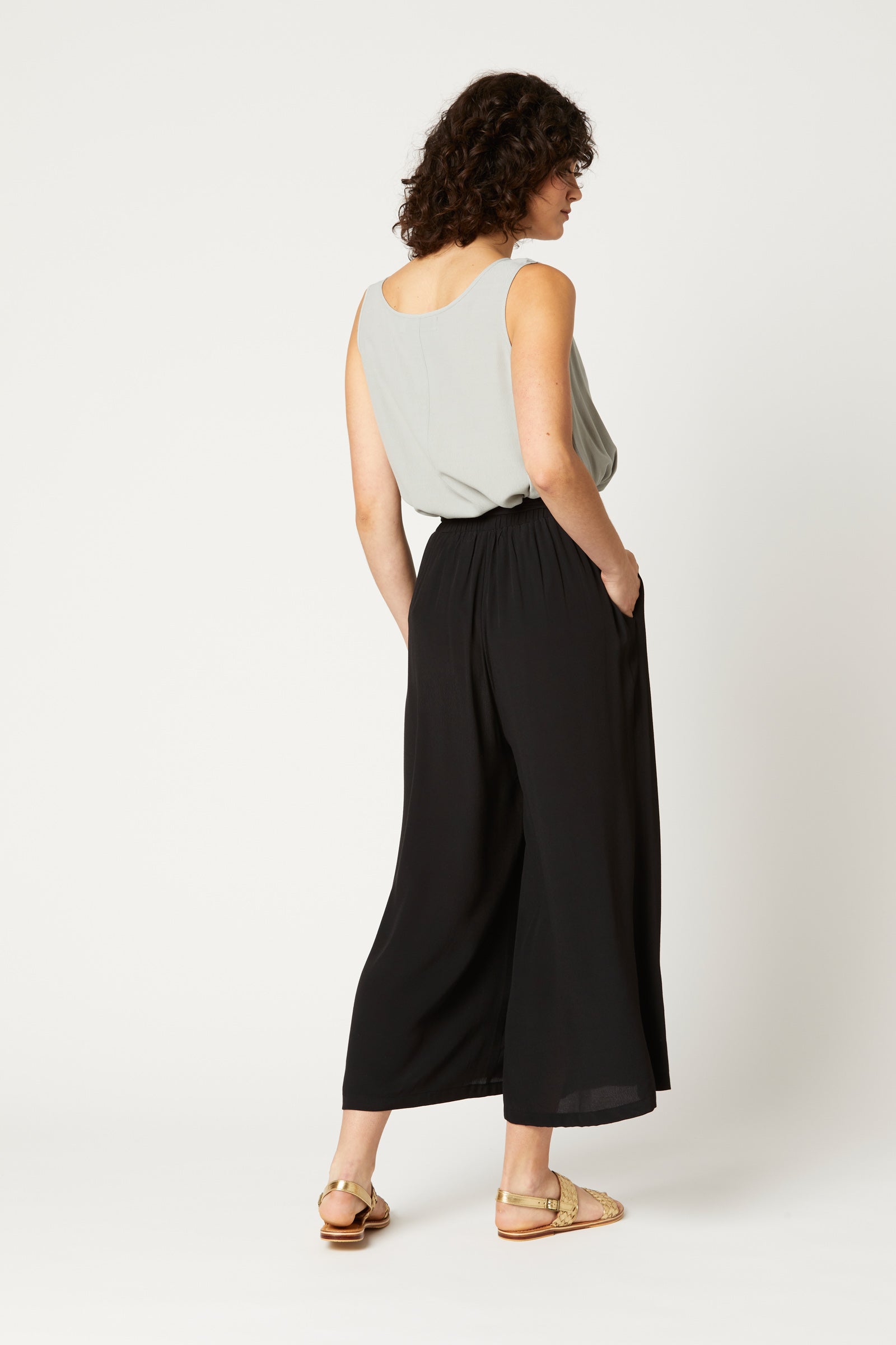 Tribal Pant - Ebony - eb&ive Clothing - Pant Relaxed Crop