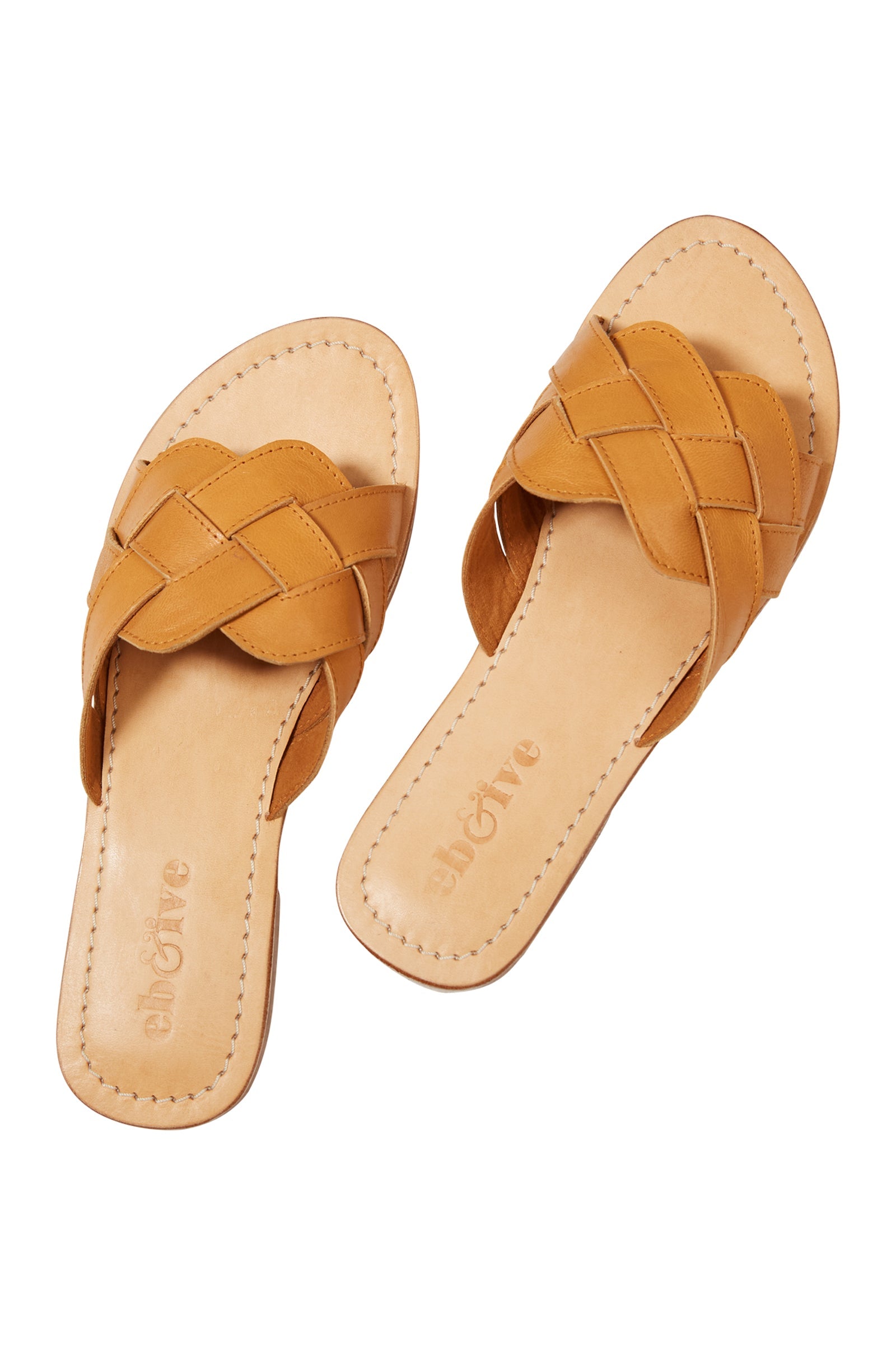 Alma Slide - Tan - eb&ive Footwear - Sandals