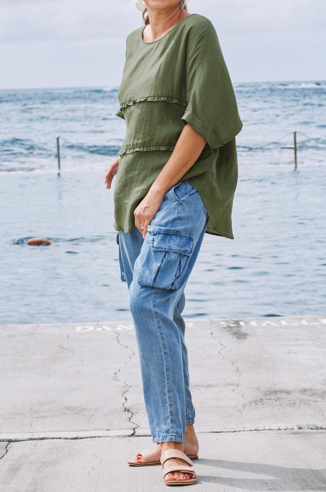 Amity Pant - Denim - eb&ive Clothing - Pant Relaxed