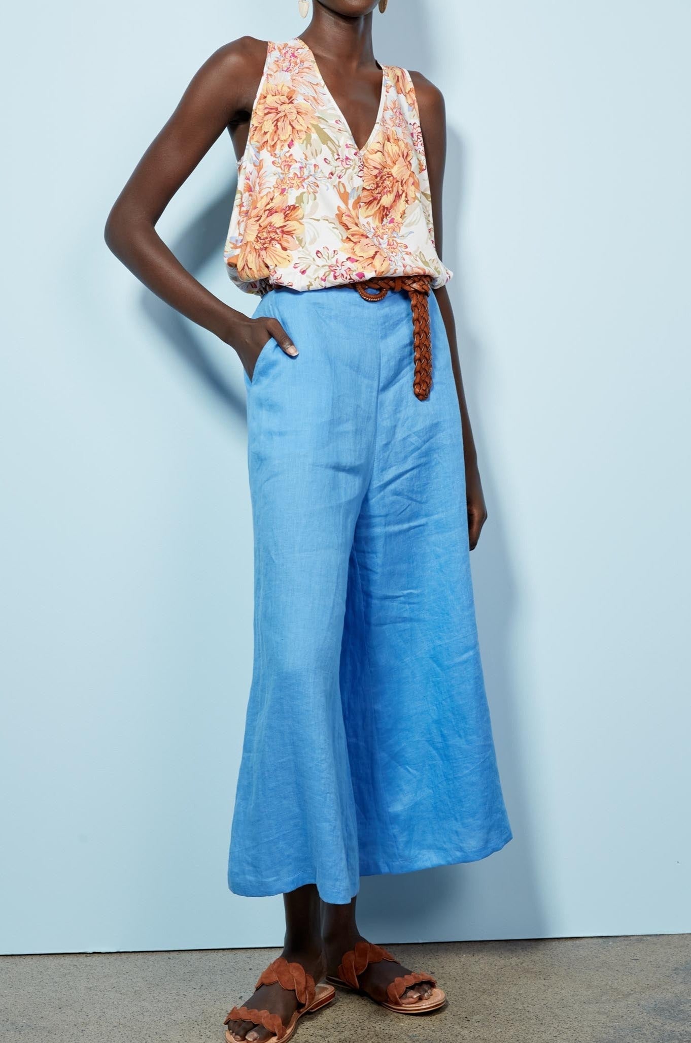 Plumeria Tank - Salt Jardin - eb&ive Clothing - Top Sleeveless