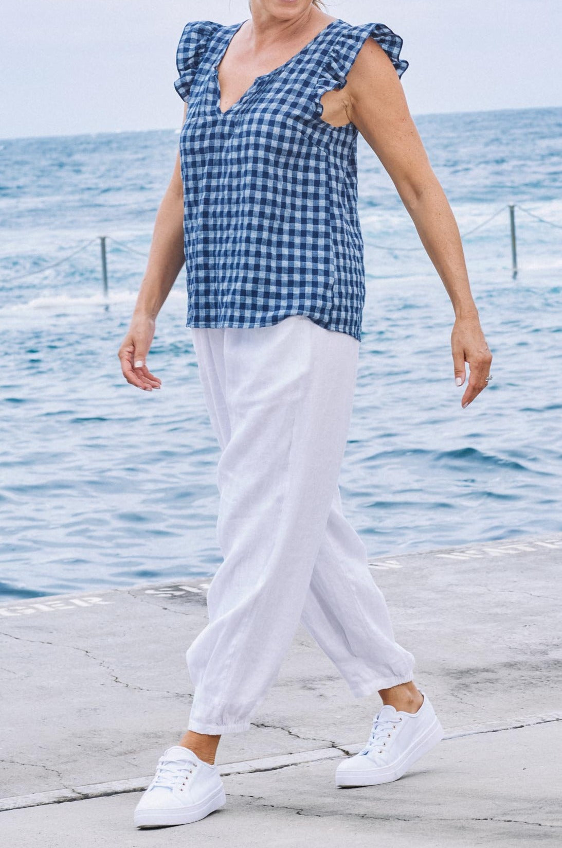 Te Amo Relaxed Pant - Salt - eb&ive Clothing - Pant Relaxed Linen