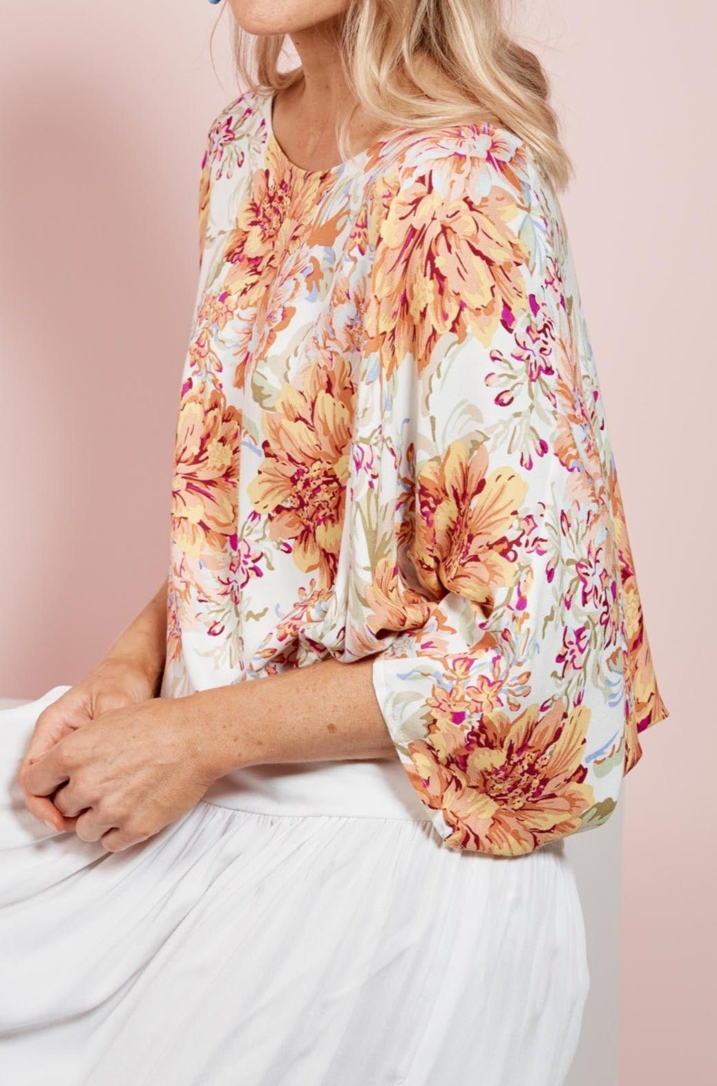 Alma Relaxed Top - Salt Jardin - eb&ive Clothing - Top S/S One Size