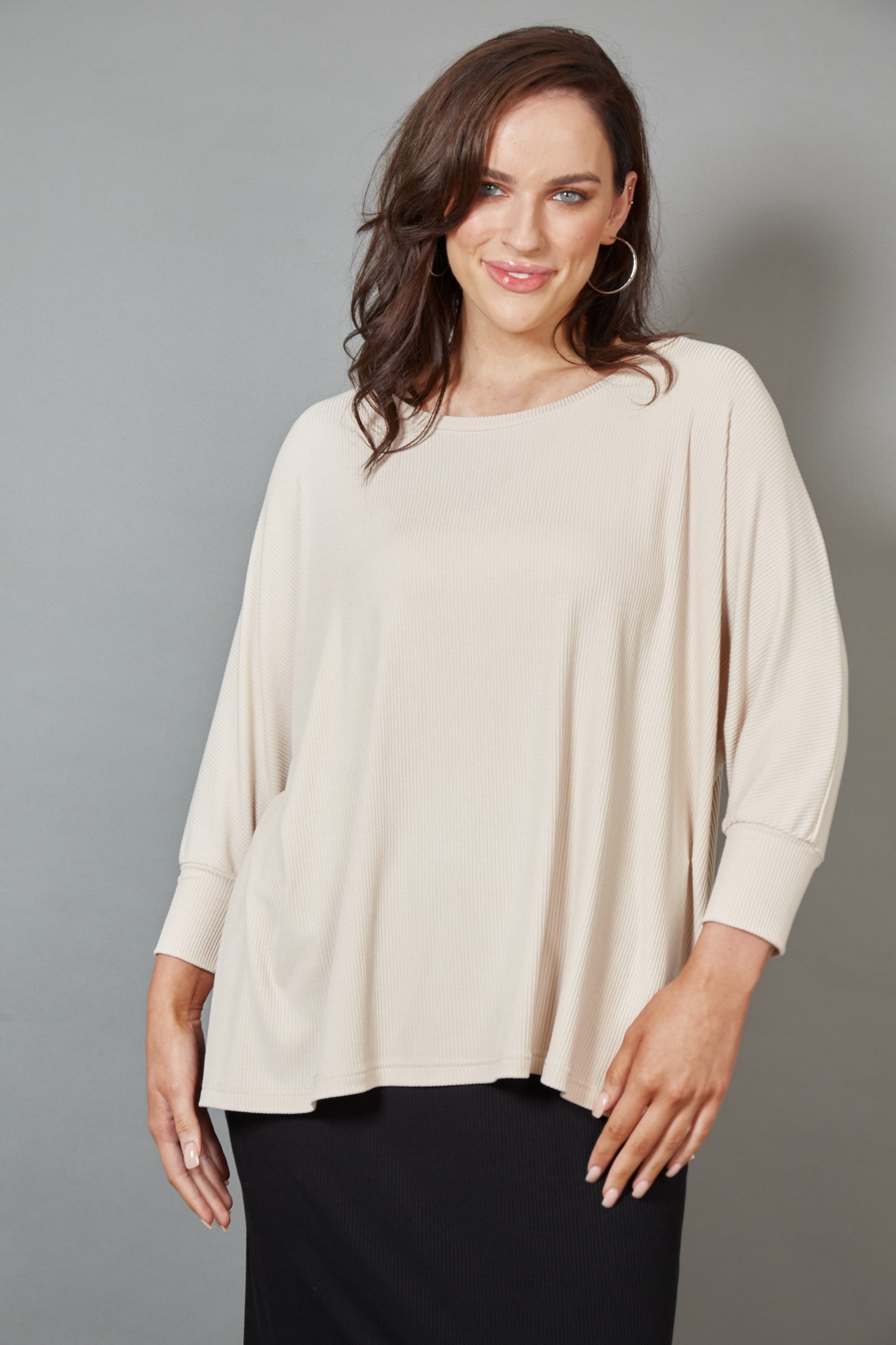 Studio Jersey Top - Tusk
