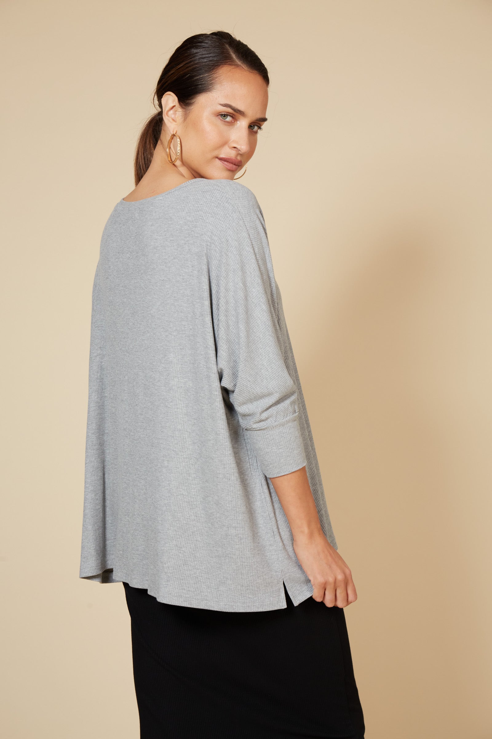 Studio Jersey Top - Gray