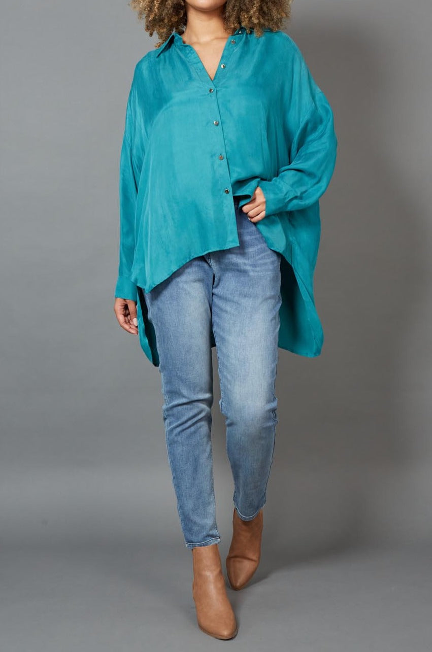Vienetta Shirt - Teal - eb&ive Clothing - Shirt L/S One Size