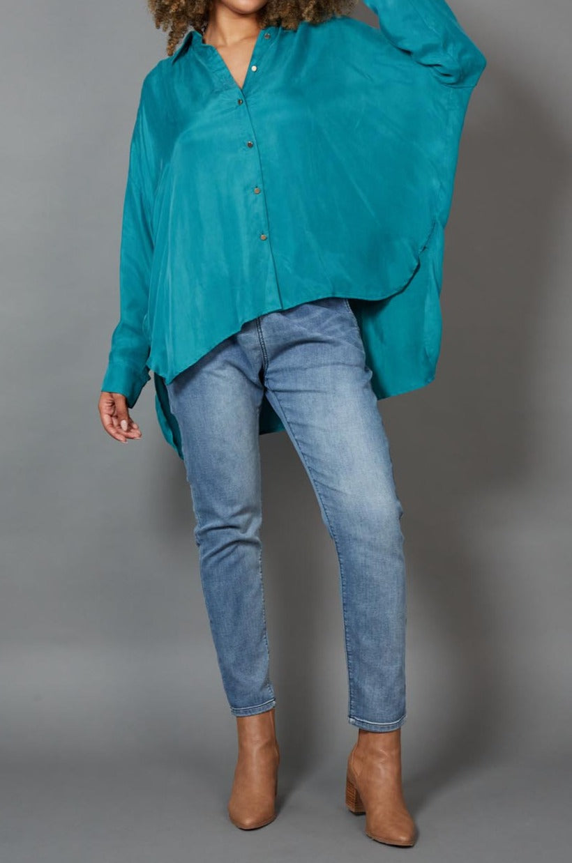 Vienetta Shirt - Teal - eb&ive Clothing - Shirt L/S One Size