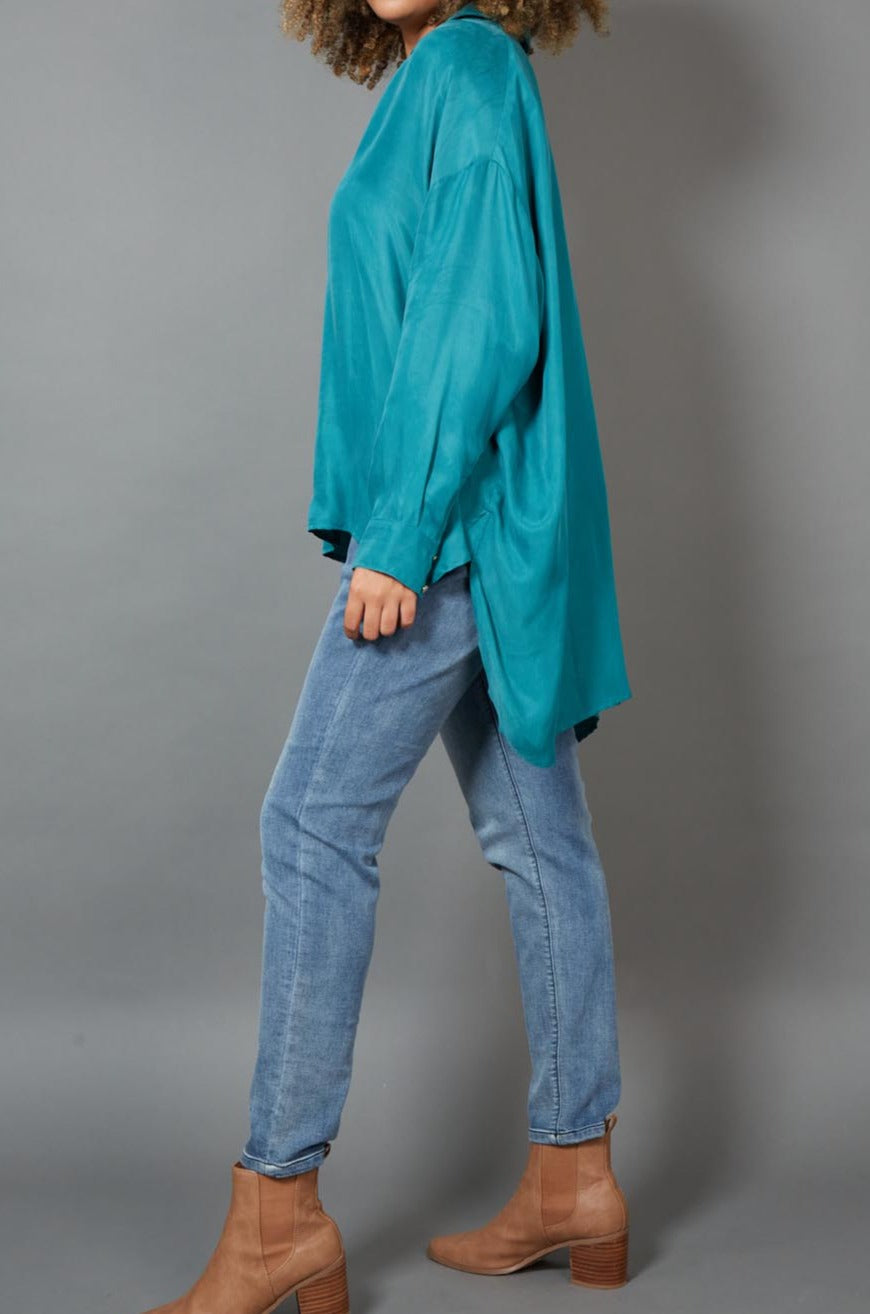 Vienetta Shirt - Teal - eb&ive Clothing - Shirt L/S One Size