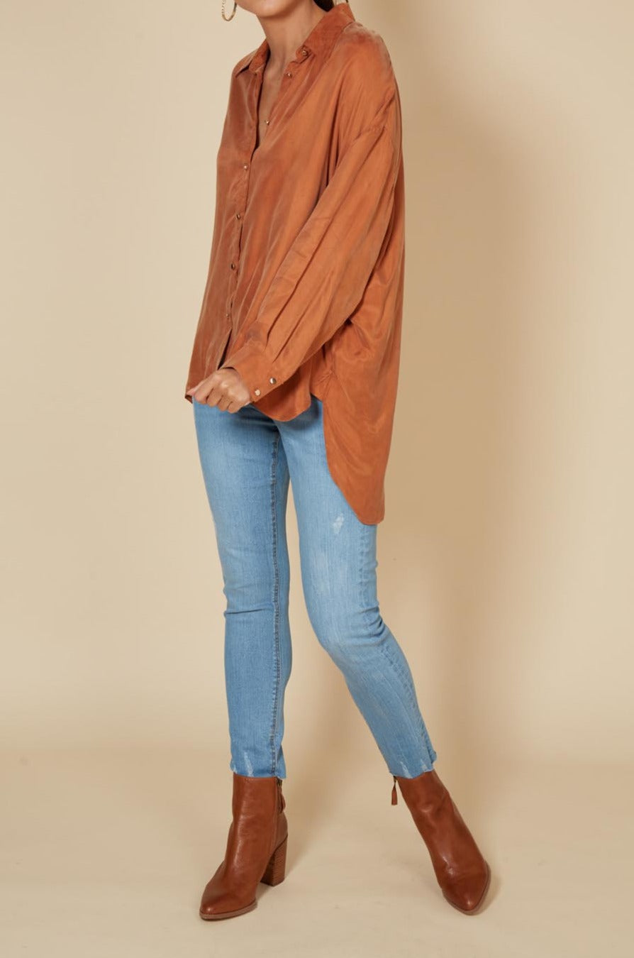 Vienetta Shirt - Caramel - eb&ive Clothing - Shirt L/S One Size