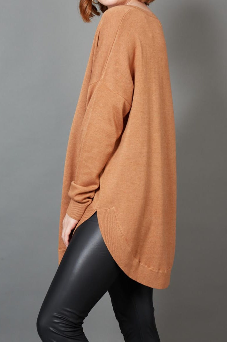 Cleo Jumper - Caramel - eb&ive Clothing - Knit Jumper One Size