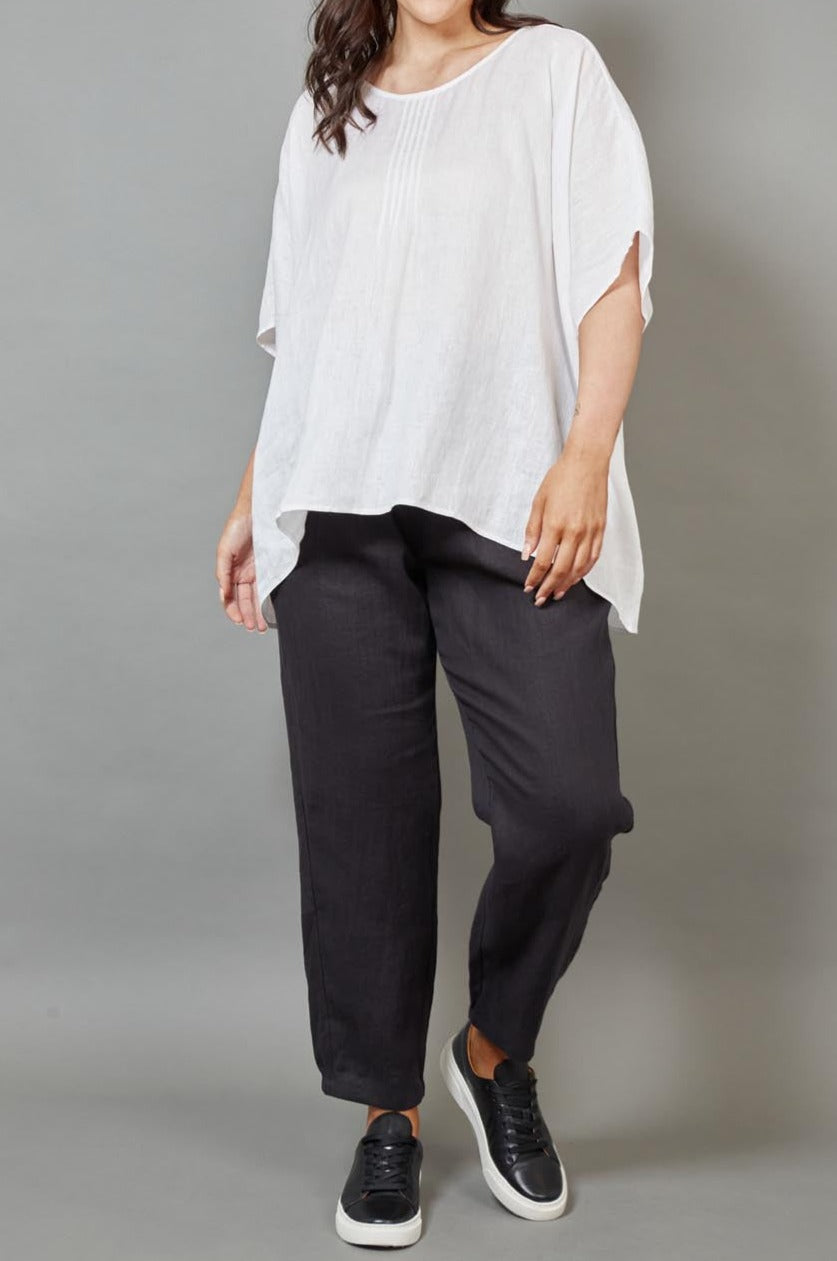 Diaz Top - Blanc - eb&ive Clothing - Top S/S Linen One Size