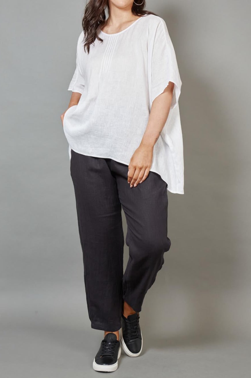 Diaz Top - Blanc - eb&ive Clothing - Top S/S Linen One Size