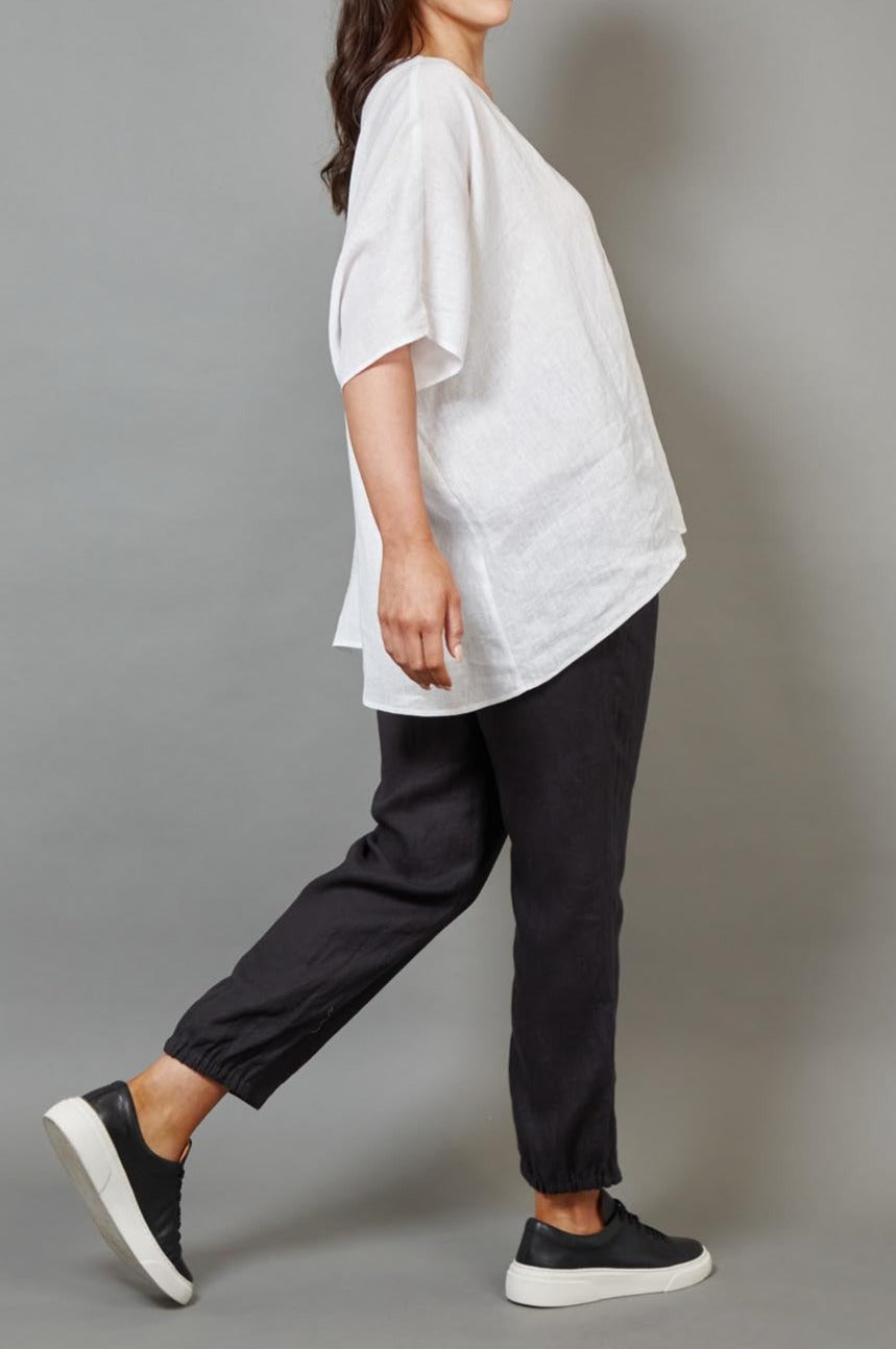 Diaz Top - Blanc - eb&ive Clothing - Top S/S Linen One Size