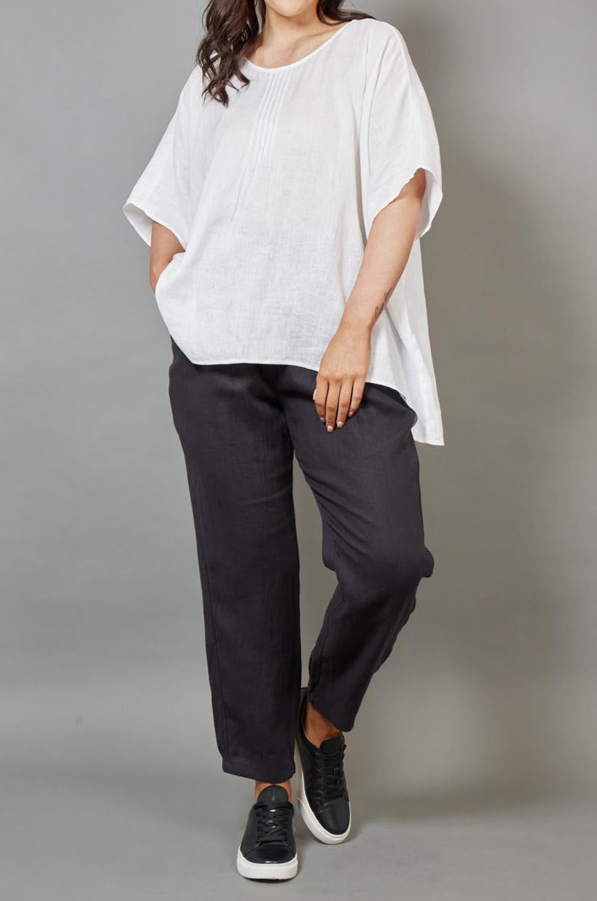 Diaz Top - Blanc - eb&ive Clothing - Top S/S Linen One Size