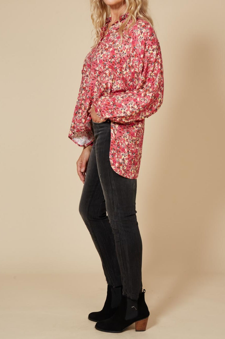 Milli Shirt - Rose Ditsy - eb&ive Clothing - Shirt L/S One Size