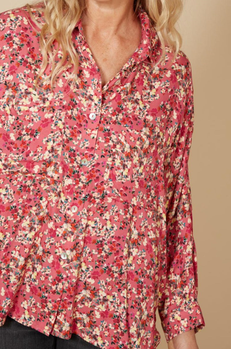 Milli Shirt - Rose Ditsy - eb&ive Clothing - Shirt L/S One Size