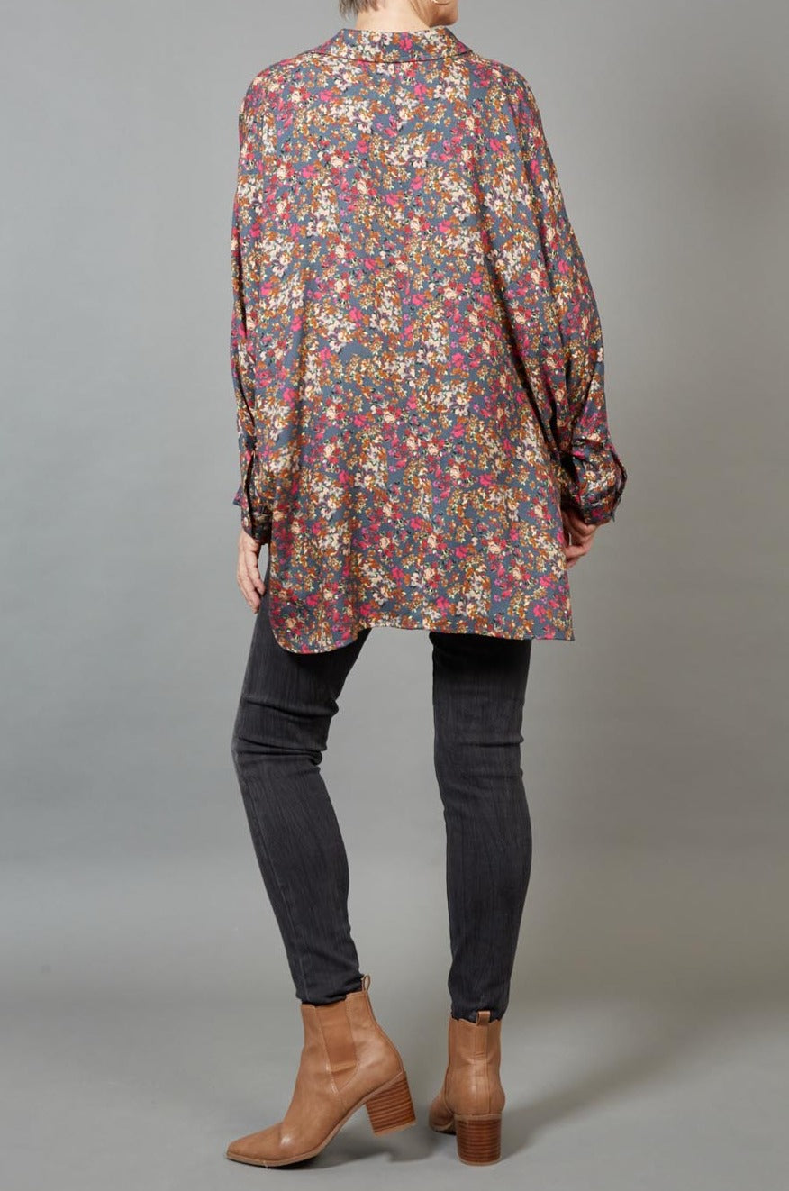 Milli Shirt - Black Ditsy - eb&ive Clothing - Shirt L/S One Size