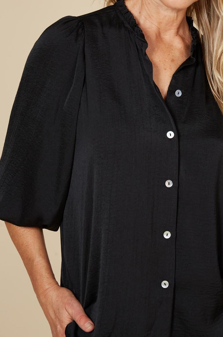 Winona Blouse - Ebony - eb&ive Clothing - Shirt L/S