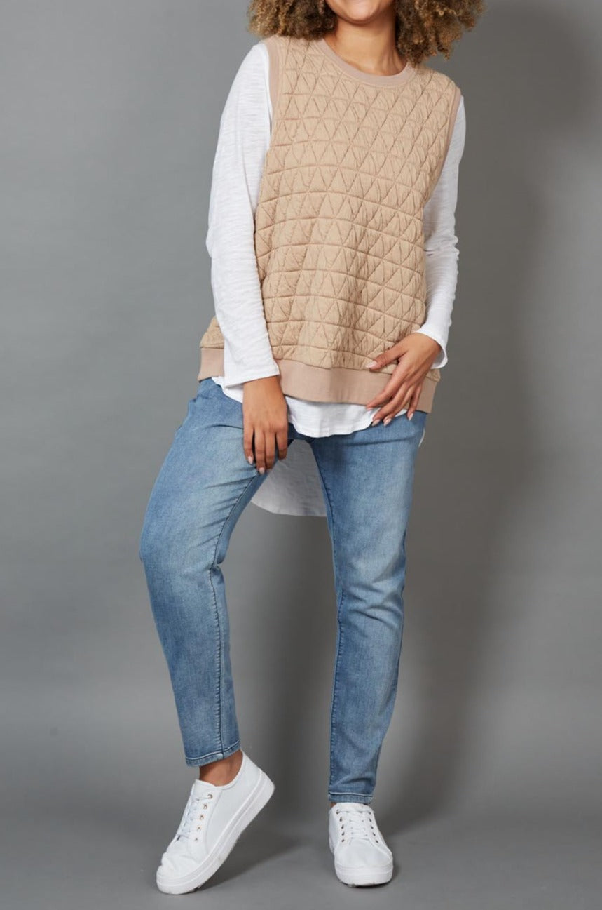 La Vida Vest - Camel - eb&ive Clothing - Vest