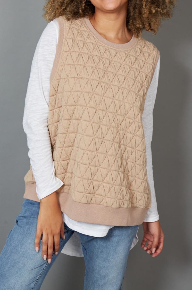 La Vida Vest - Camel - eb&ive Clothing - Vest