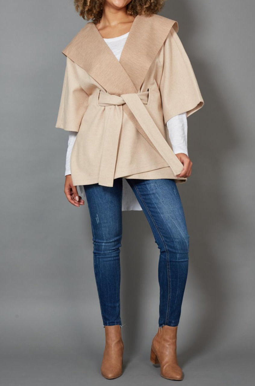 Klein Cape - Tusk - eb&ive Clothing - Knit Cape One Size