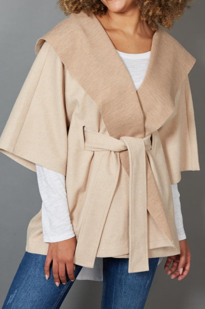 Klein Cape - Tusk - eb&ive Clothing - Knit Cape One Size