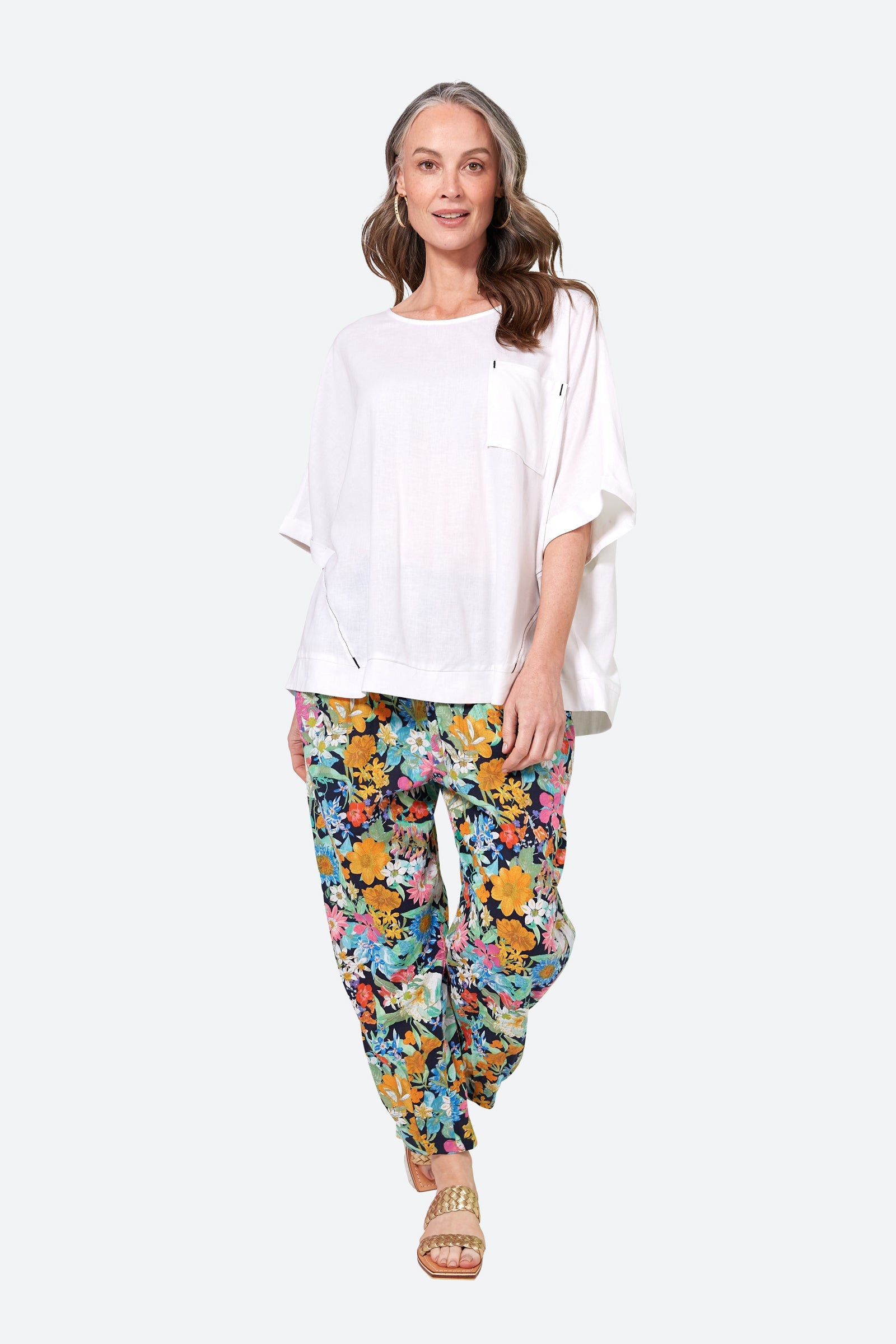 Verve Relax Top - Blanc - eb&ive Clothing - Top S/S One Size