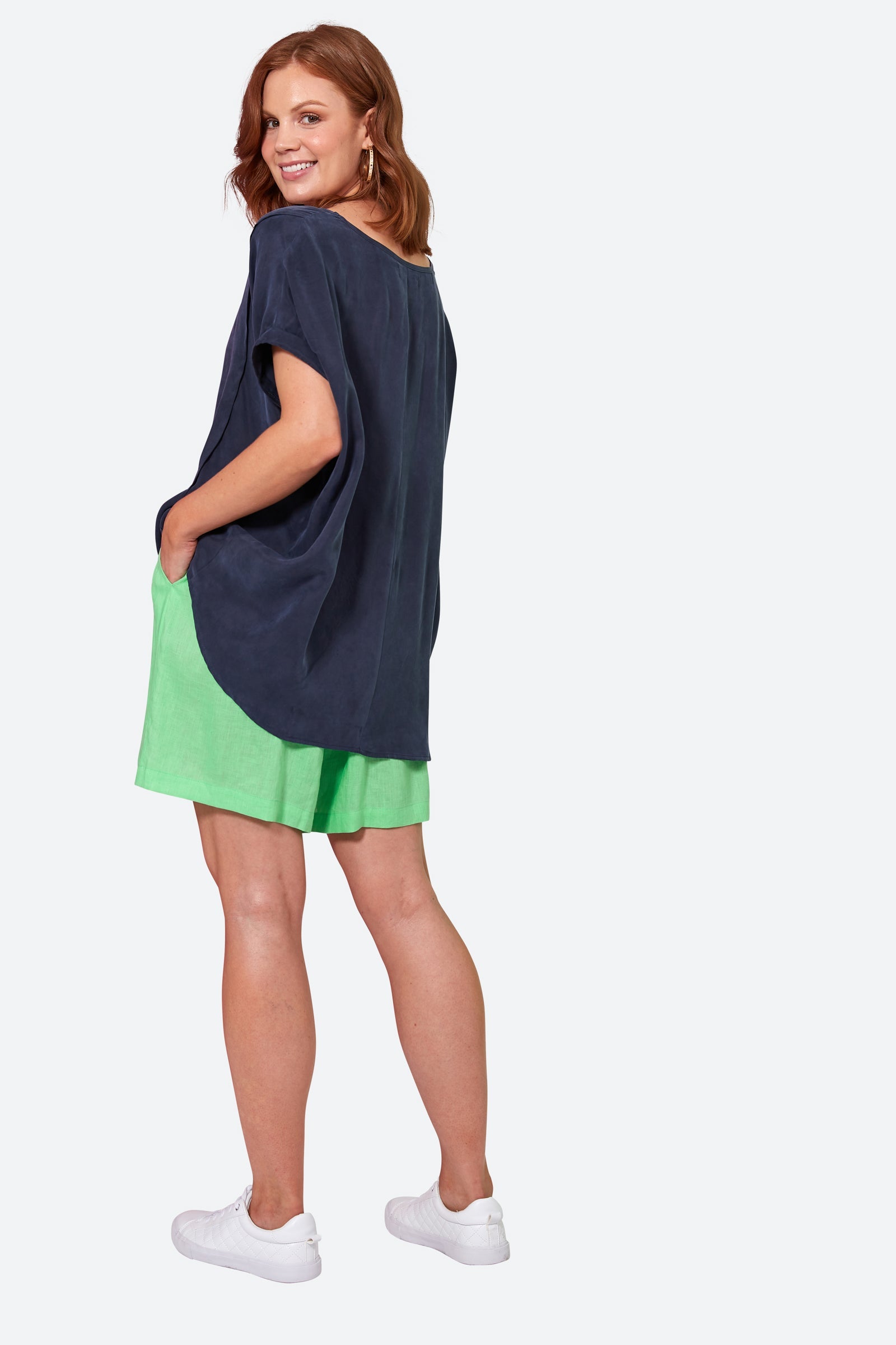 Elixir Top - Sapphire - eb&ive Clothing - Top S/S Cupro