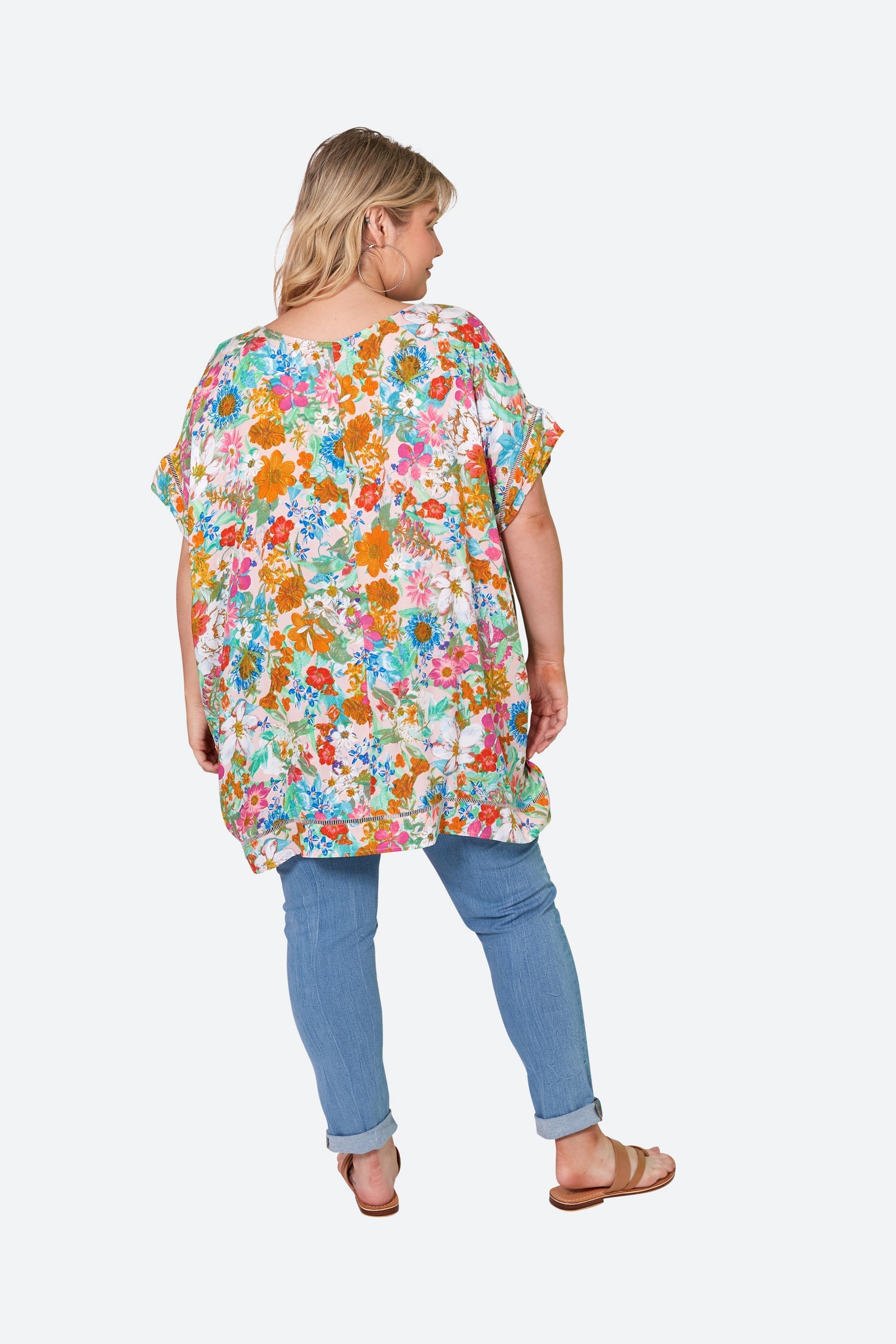 Esprit Relax Top - Pink Flourish - eb&ive Clothing - Top S/S One Size