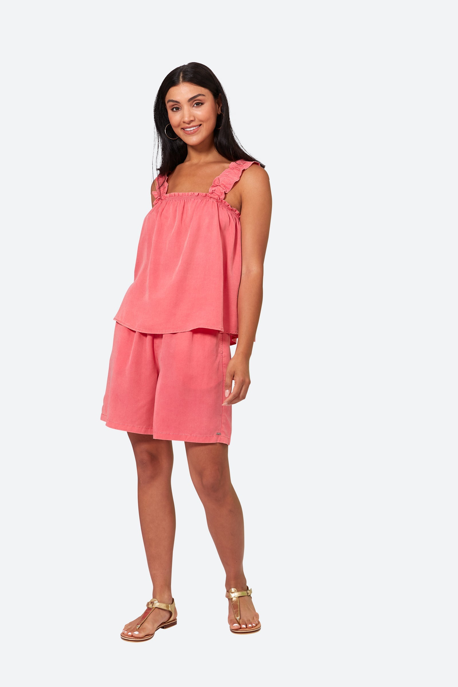 Elan Tank - Lychee - eb&ive Clothing - Top Strappy