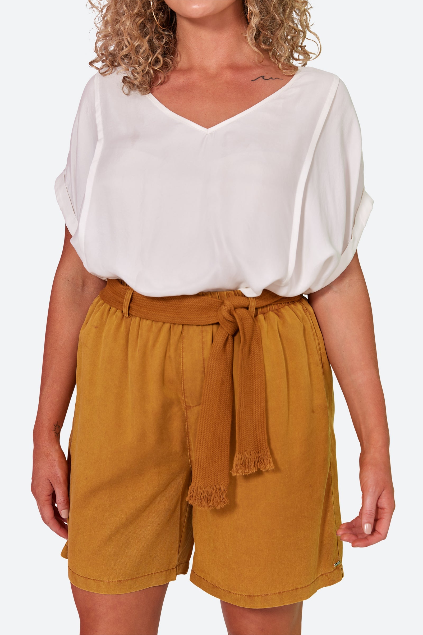 Elan Short - Honey - eb&ive Clothing - Short Woven