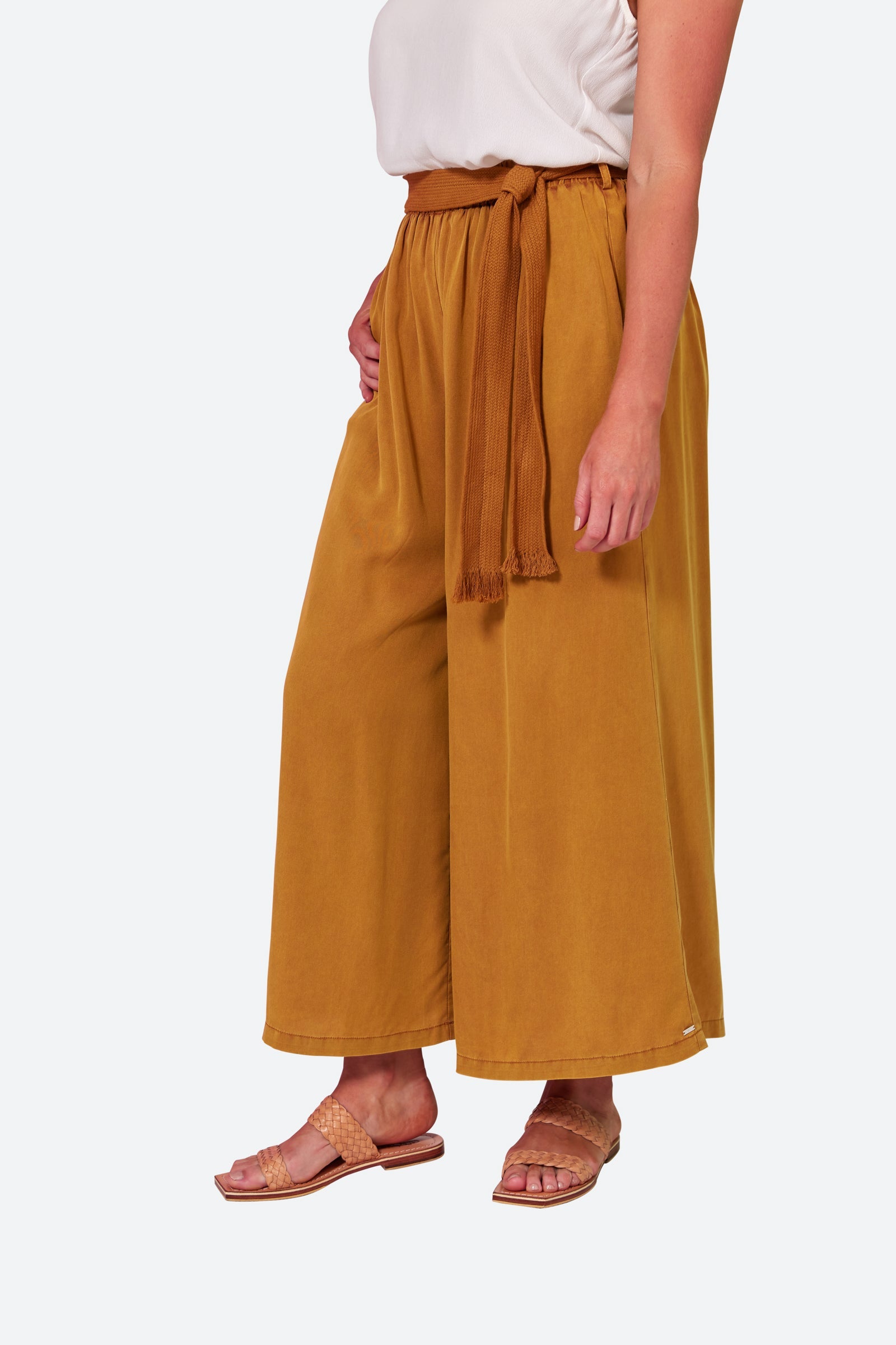 Elan Pant - Honey - eb&ive Clothing - Pant Wide
