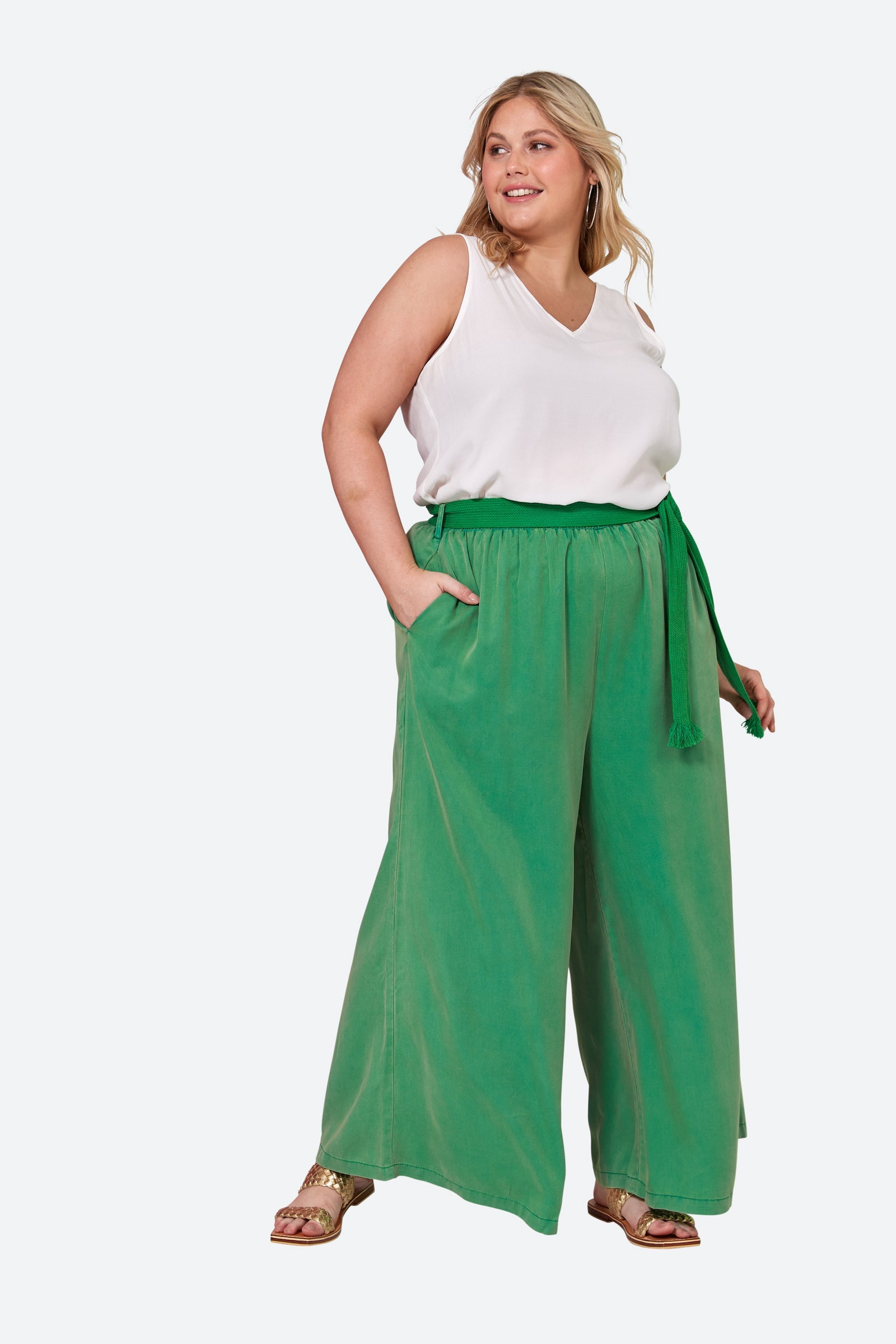 Elan Pant - Meadow - eb&ive Clothing - Pant Wide