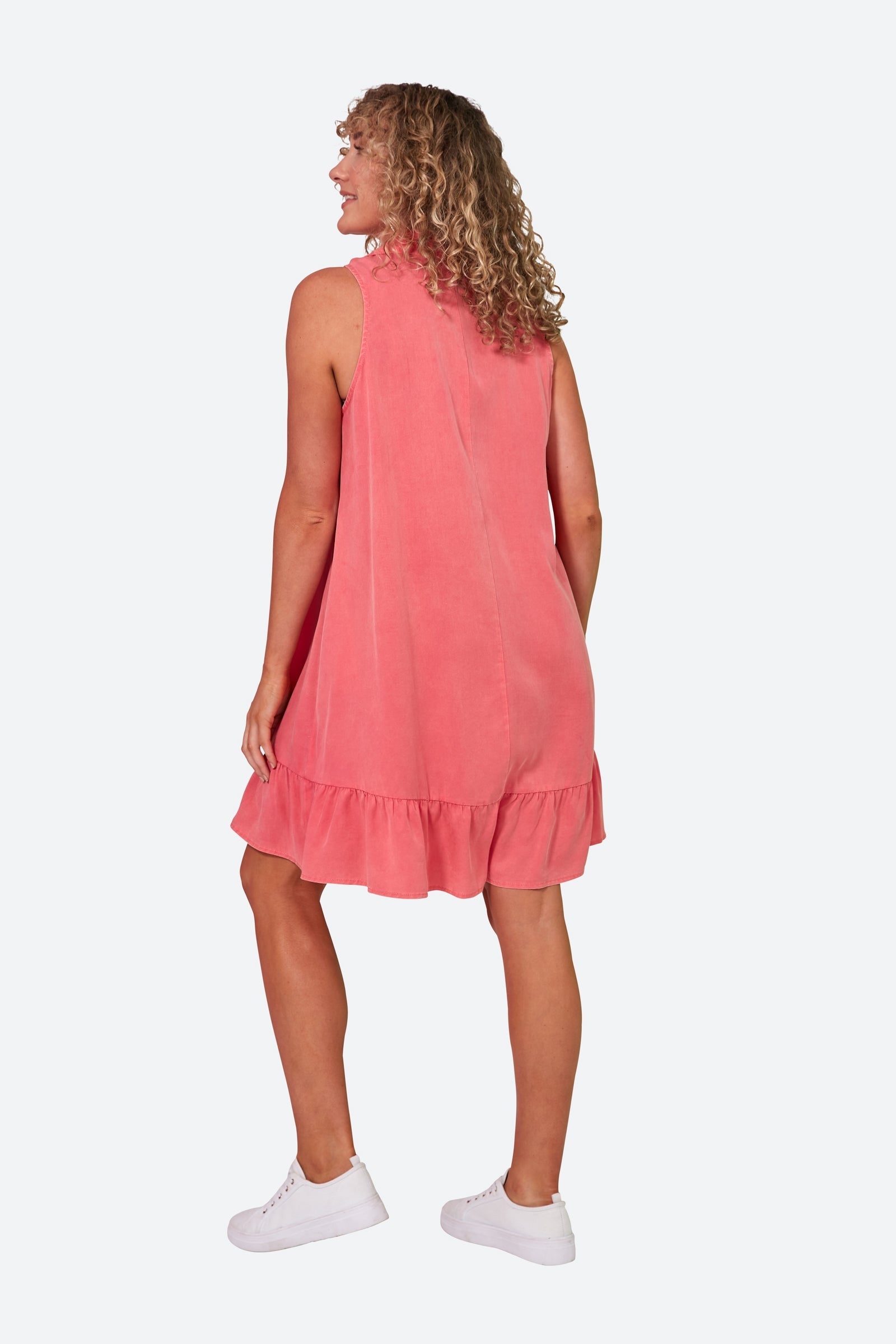 Elan Sleeveless Dress - Lychee - eb&ive Clothing - Dress Mid Sleeveless