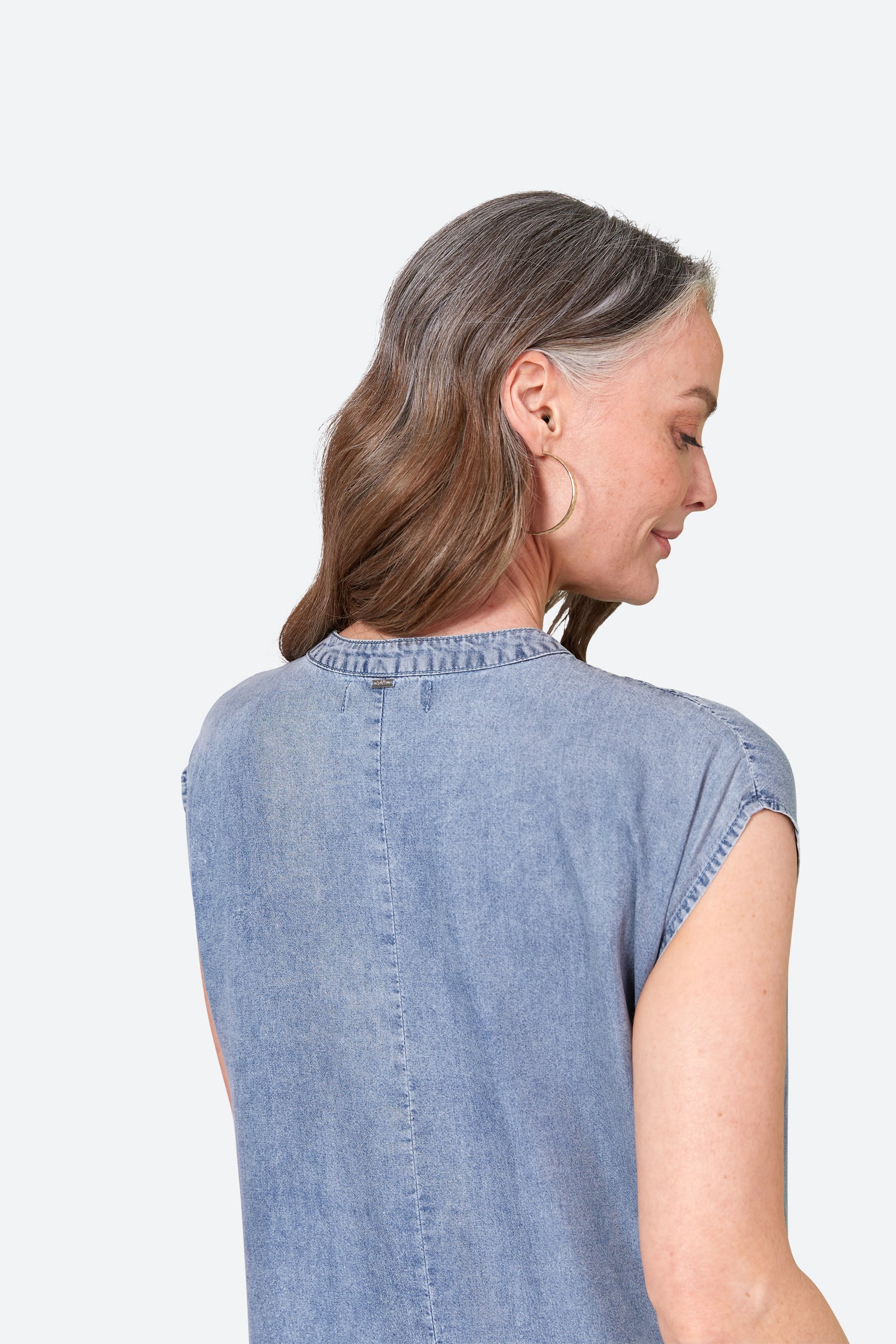 Elan Dress - Denim - eb&ive Clothing - Dress Mid