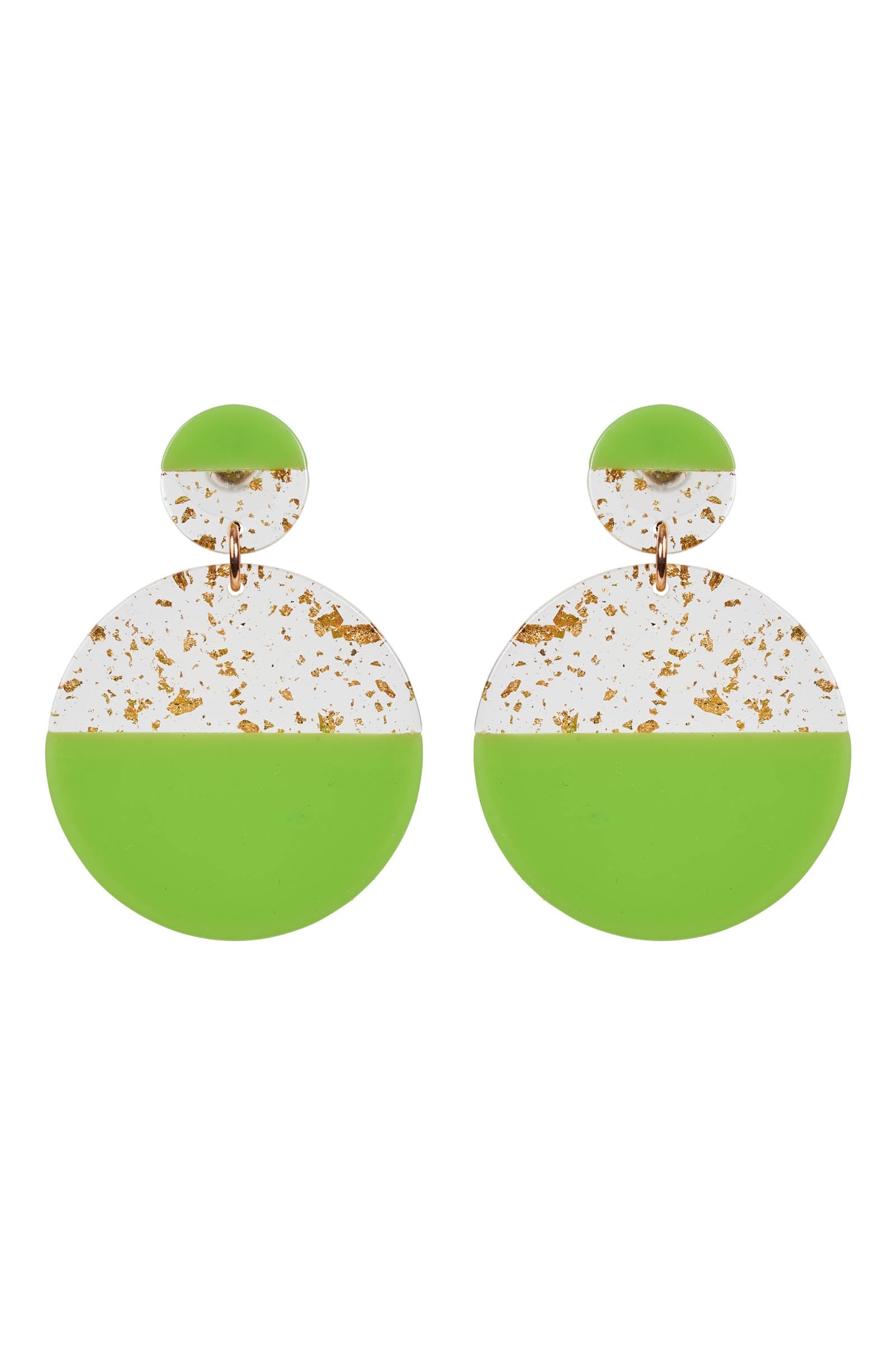 La Vie Dome Earring - Kiwi - eb&ive Earring