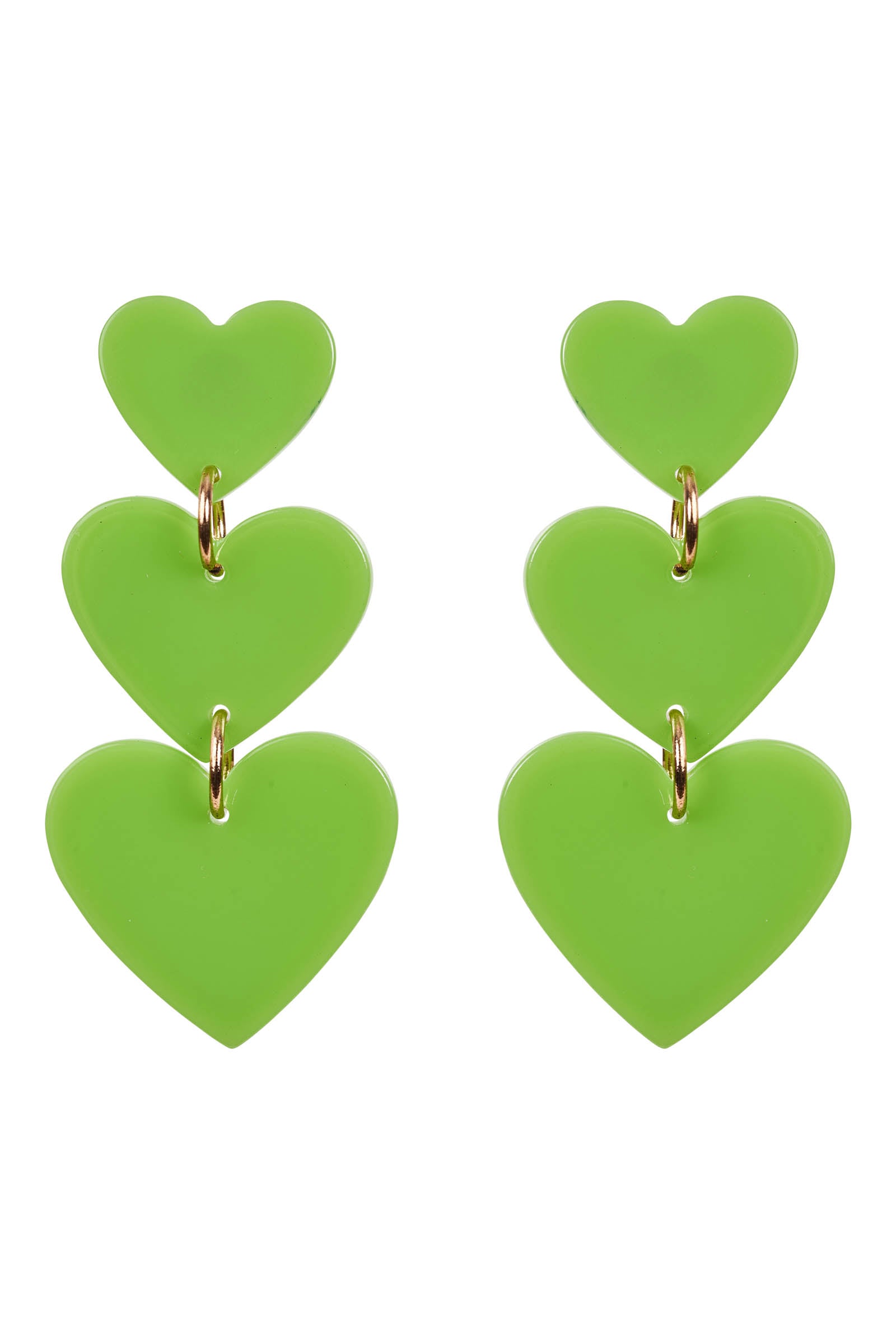 La Vie Heart Earring - Kiwi - eb&ive Earring