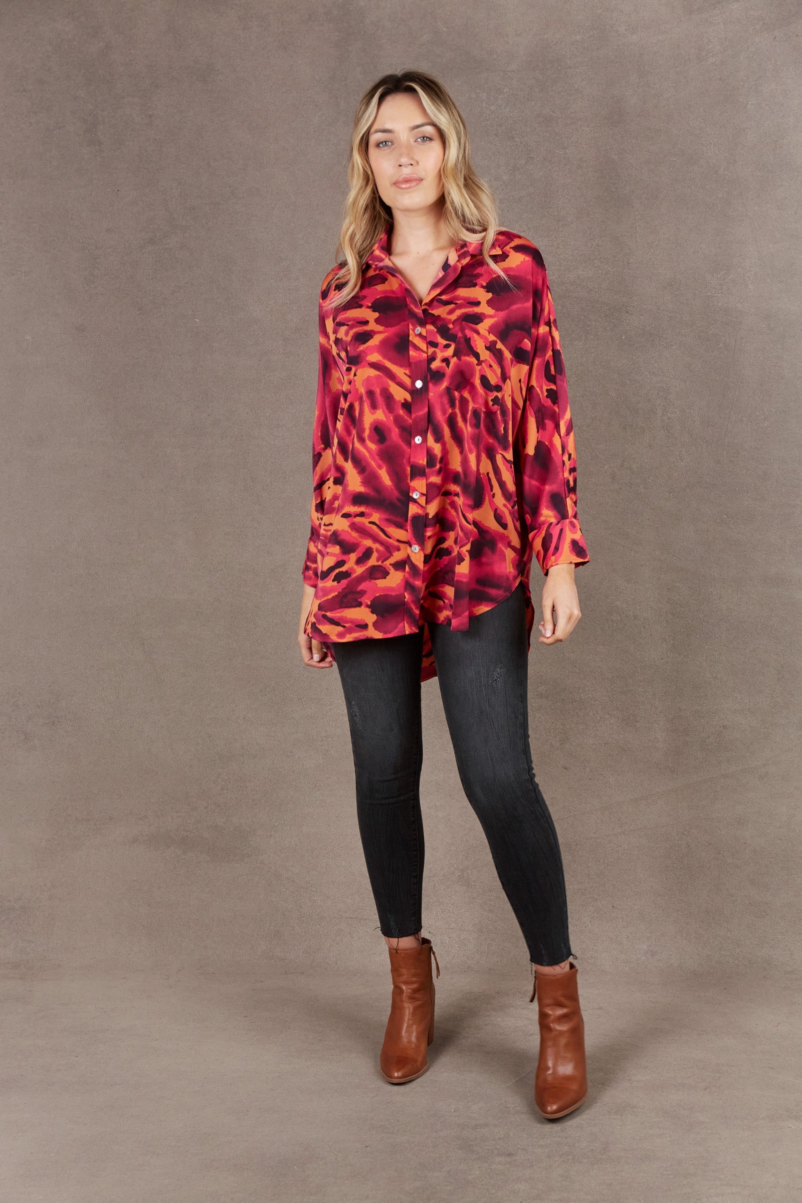 Mayan Shirt - Magenta - eb&ive Clothing - Shirt