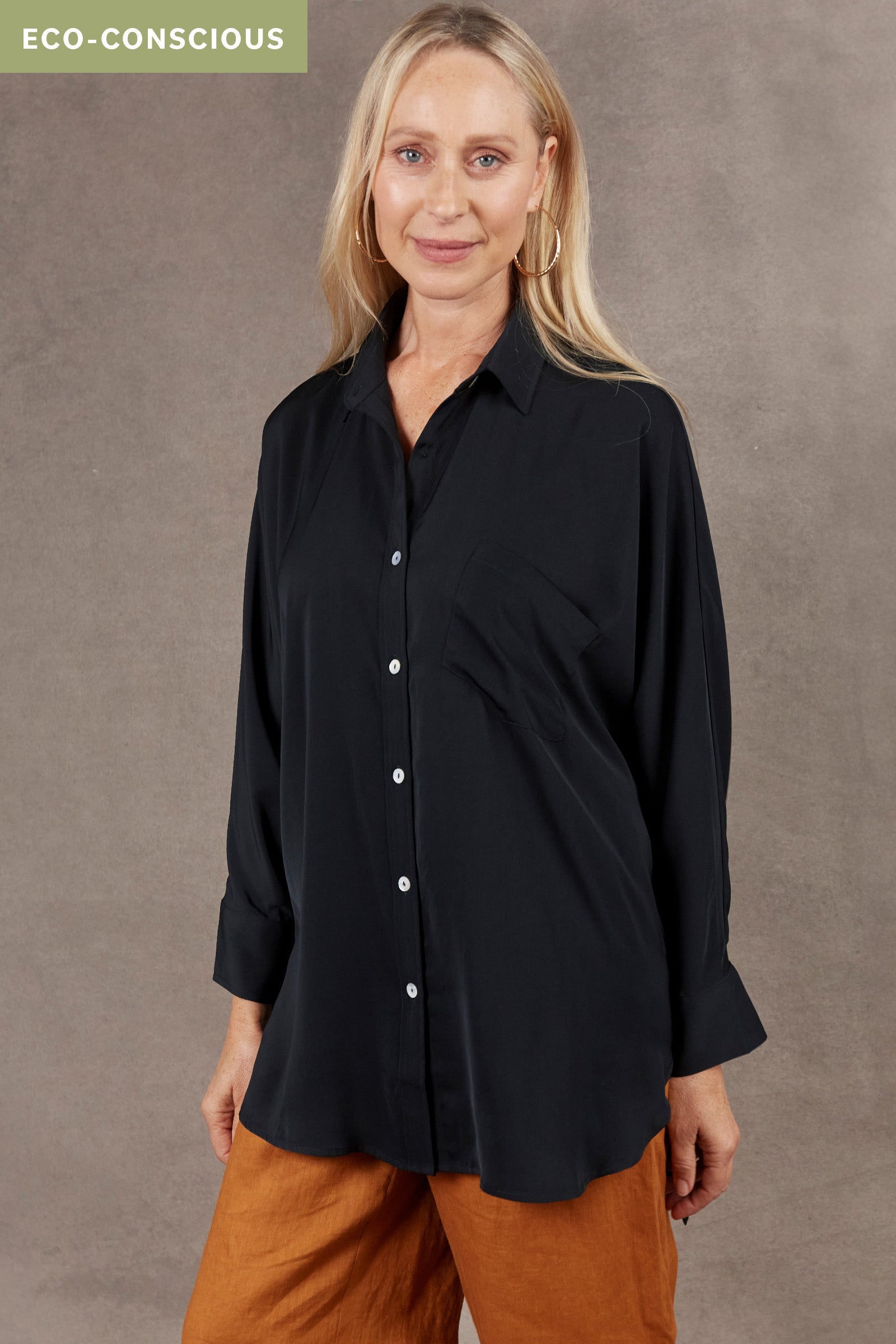Mayan Shirt - Ebony - eb&ive Clothing - Shirt