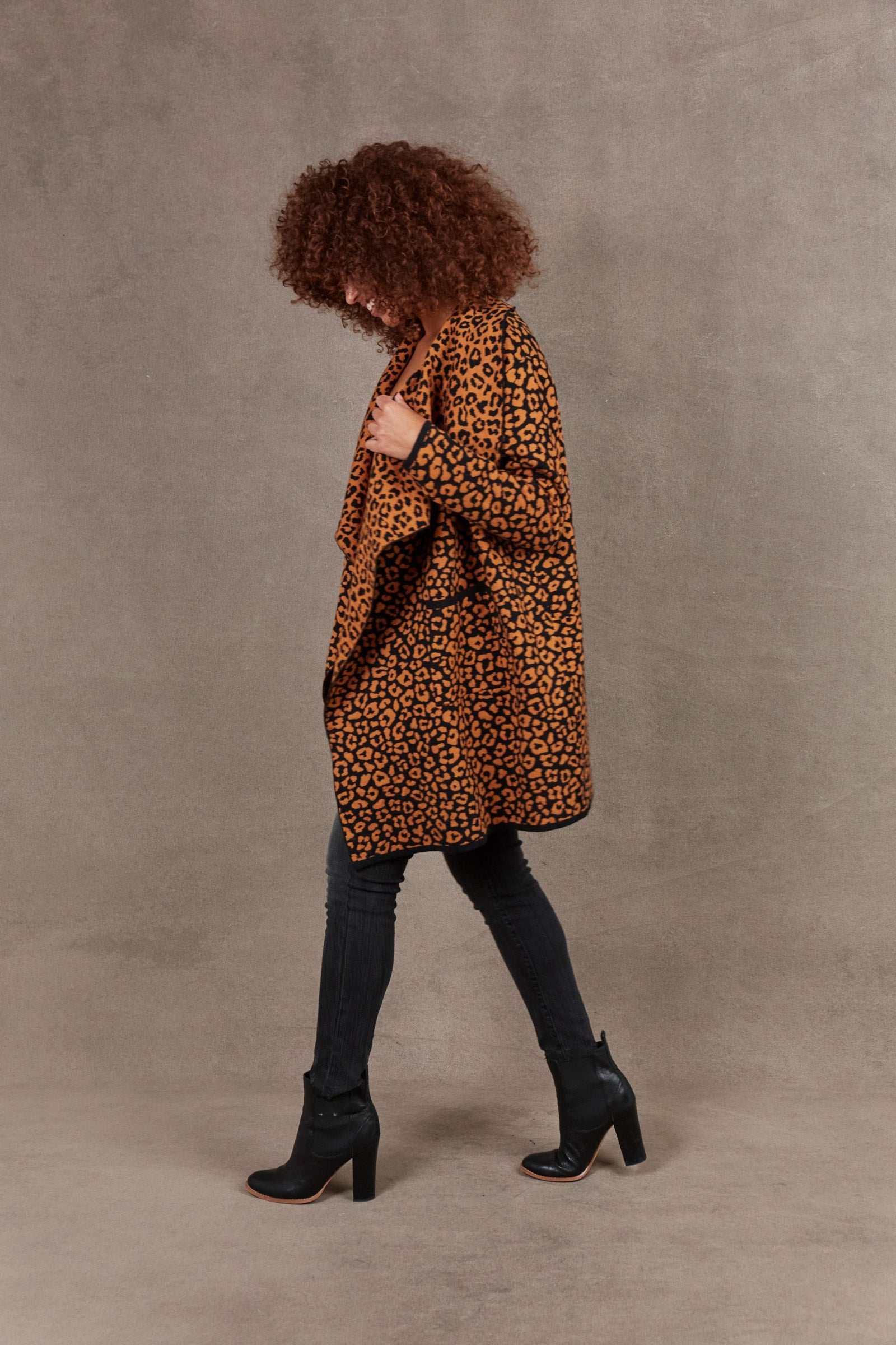 Pilbara Waterfall Cardigan - Ochre - eb&ive Clothing - Knit Cardigan One Size