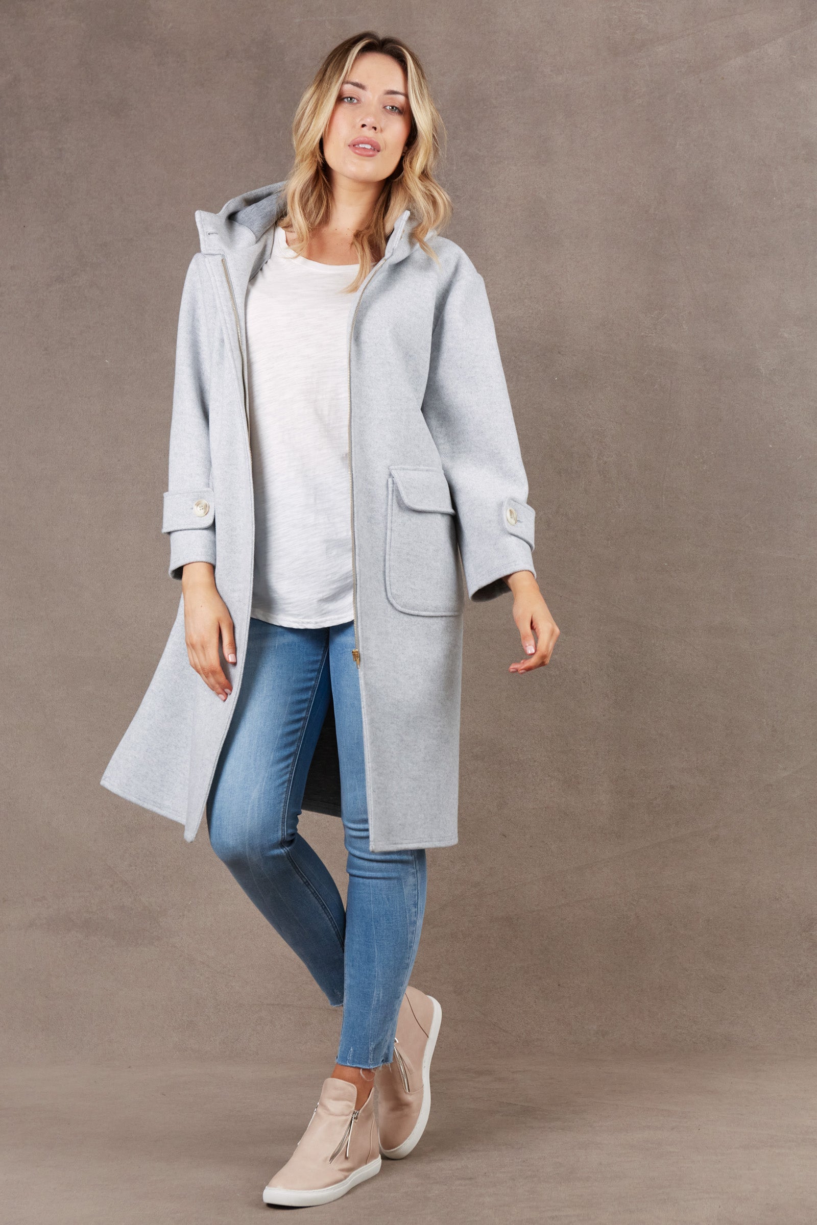 Mohave Hood Jacket - Grey - eb&ive Clothing - Jacket