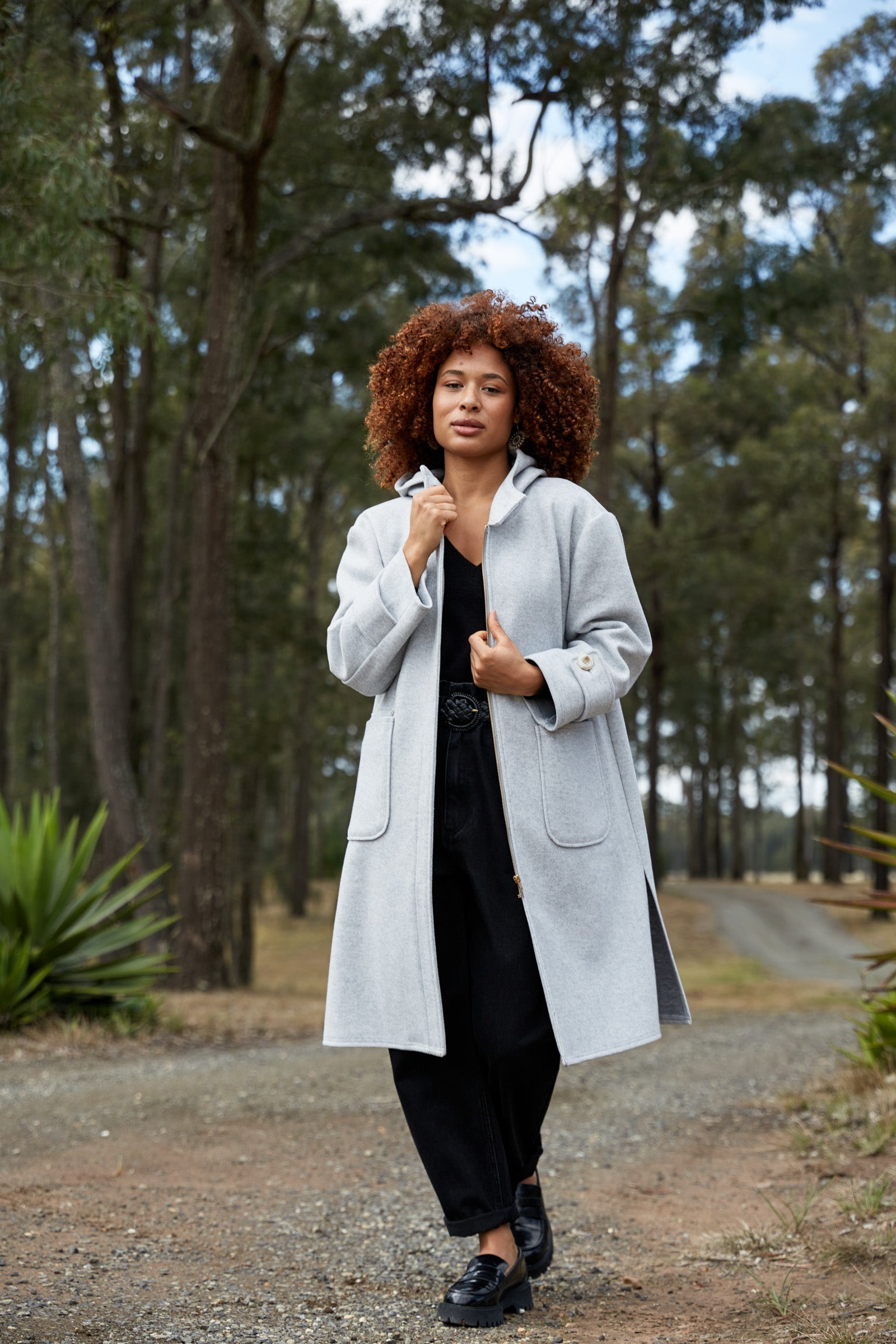Mohave Hood Jacket - Grey - eb&ive Clothing - Jacket