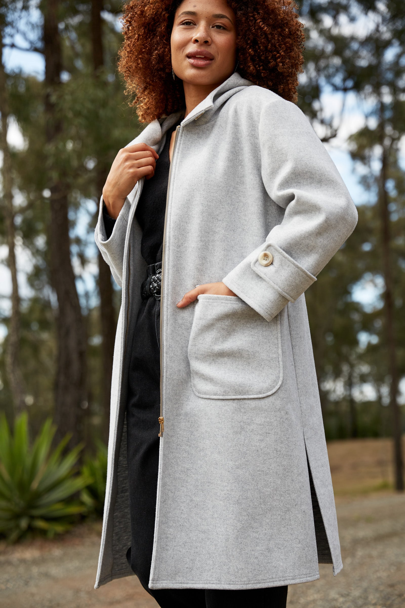 Mohave Hood Jacket - Grey - eb&ive Clothing - Jacket