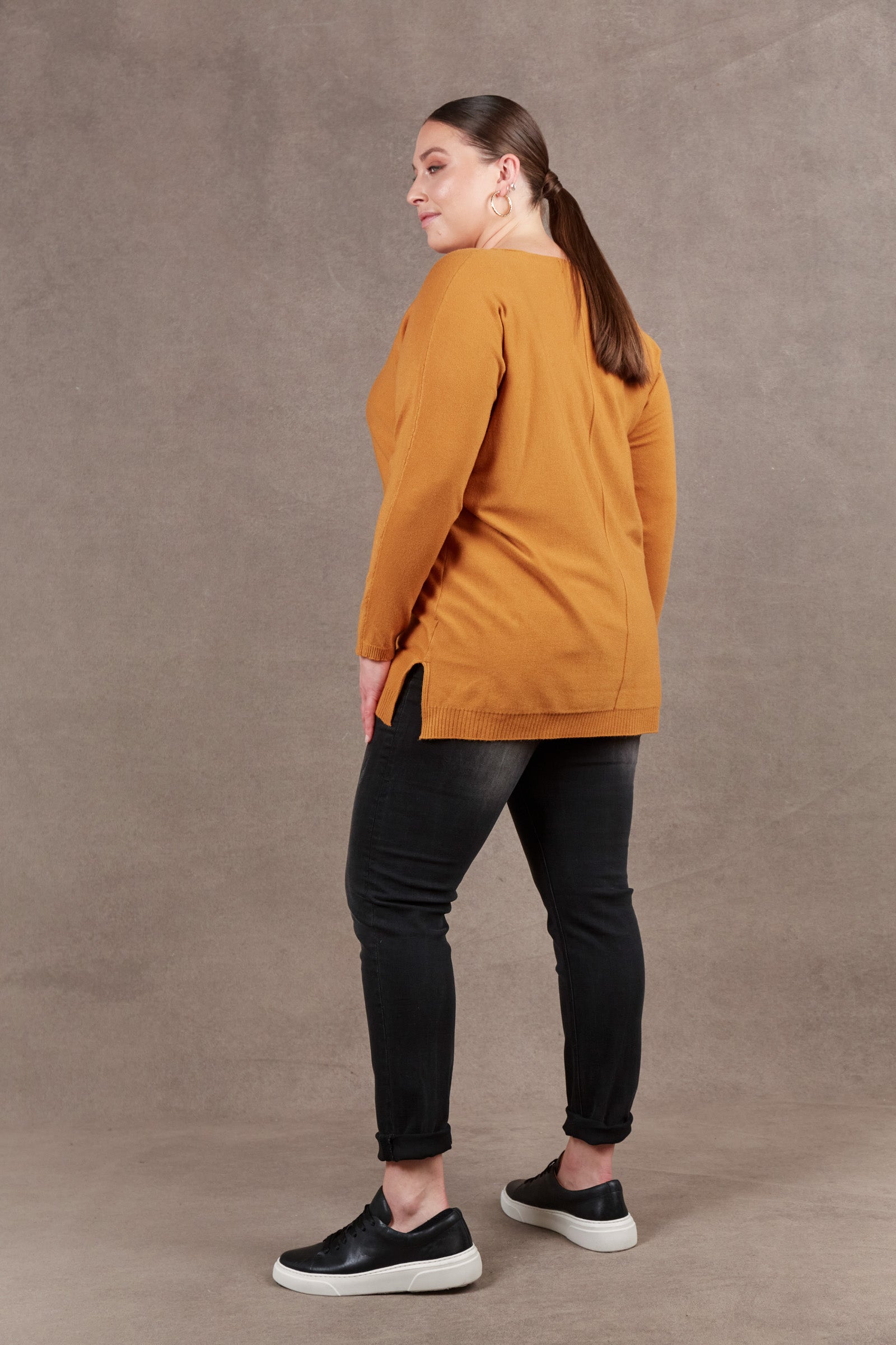 Alawa Knit - Ochre - eb&ive Clothing - Knit Jumper One Size